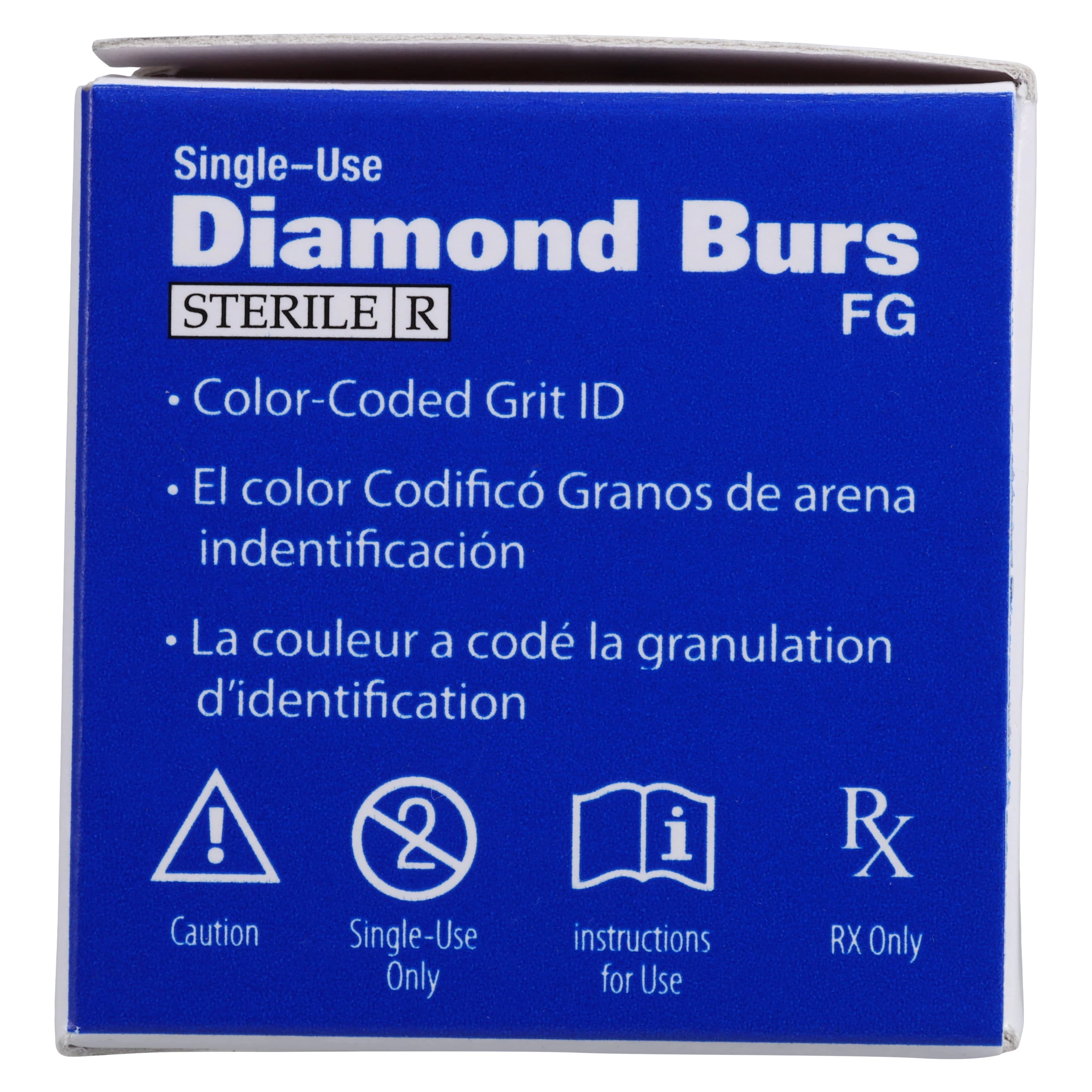 HSI Diamond Single-Use FG Bur, Friction Grip Medium Round Neck, 802-017M, 25/Box thumbnail 7