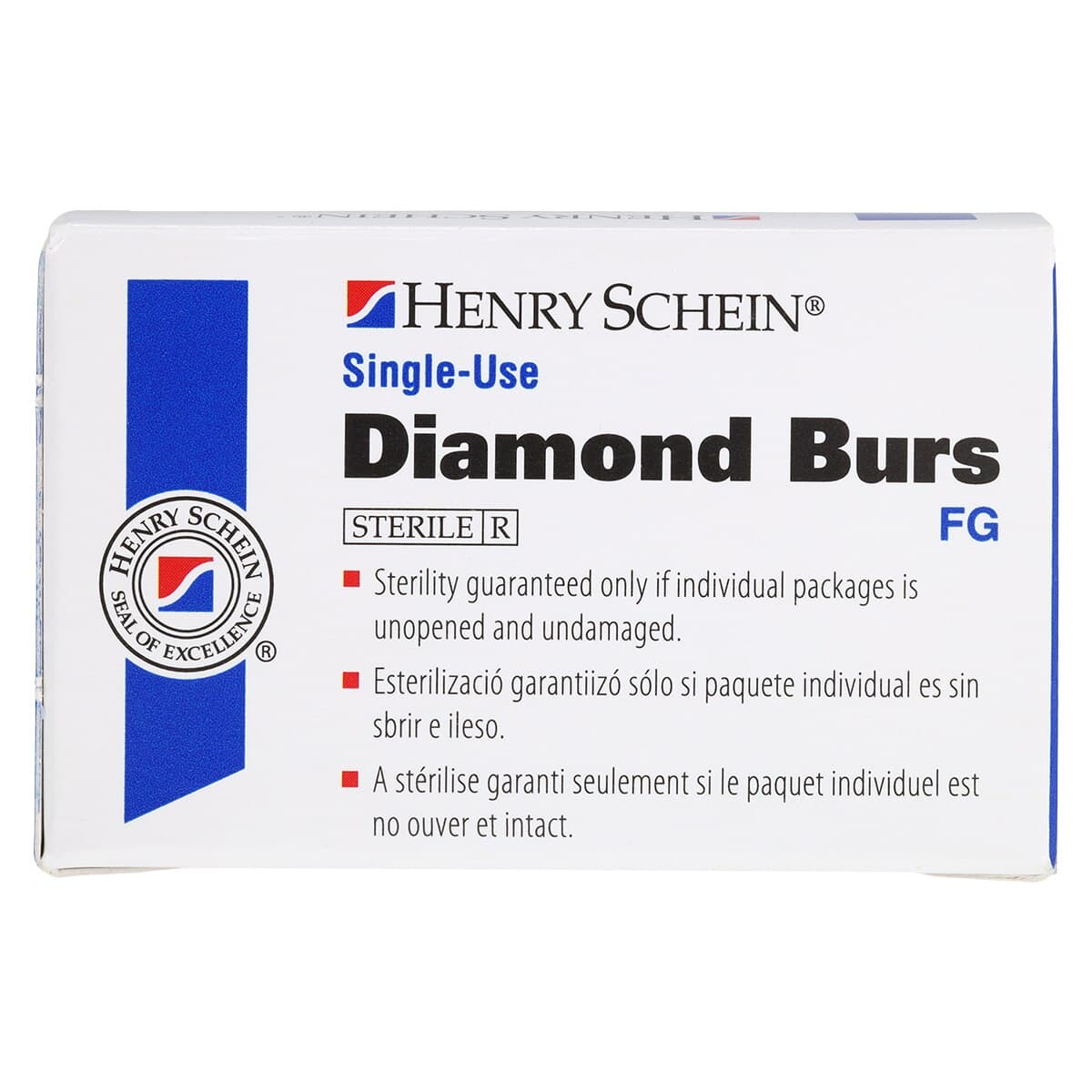 Diamond Single-Use FG Flat End Taper Friction Grip Bur, Extra Fine, 848-017XF, 25/Box thumbnail 4
