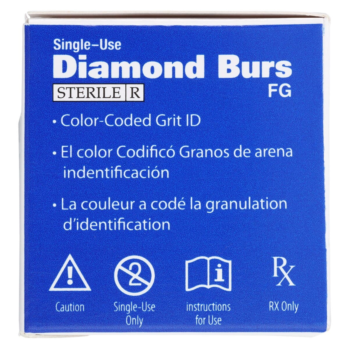 Diamond Single-Use FG Flat End Taper Friction Grip Bur, Extra Fine, 848-017XF, 25/Box thumbnail 6