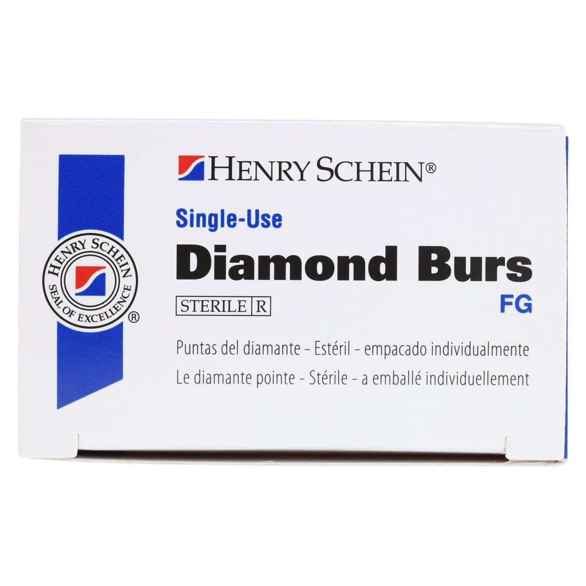 HSI Diamond Single-Use FG Bur, Friction Grip, Extra Fine, Flat End Taper, 848L-013XF, 25/Box thumbnail 5