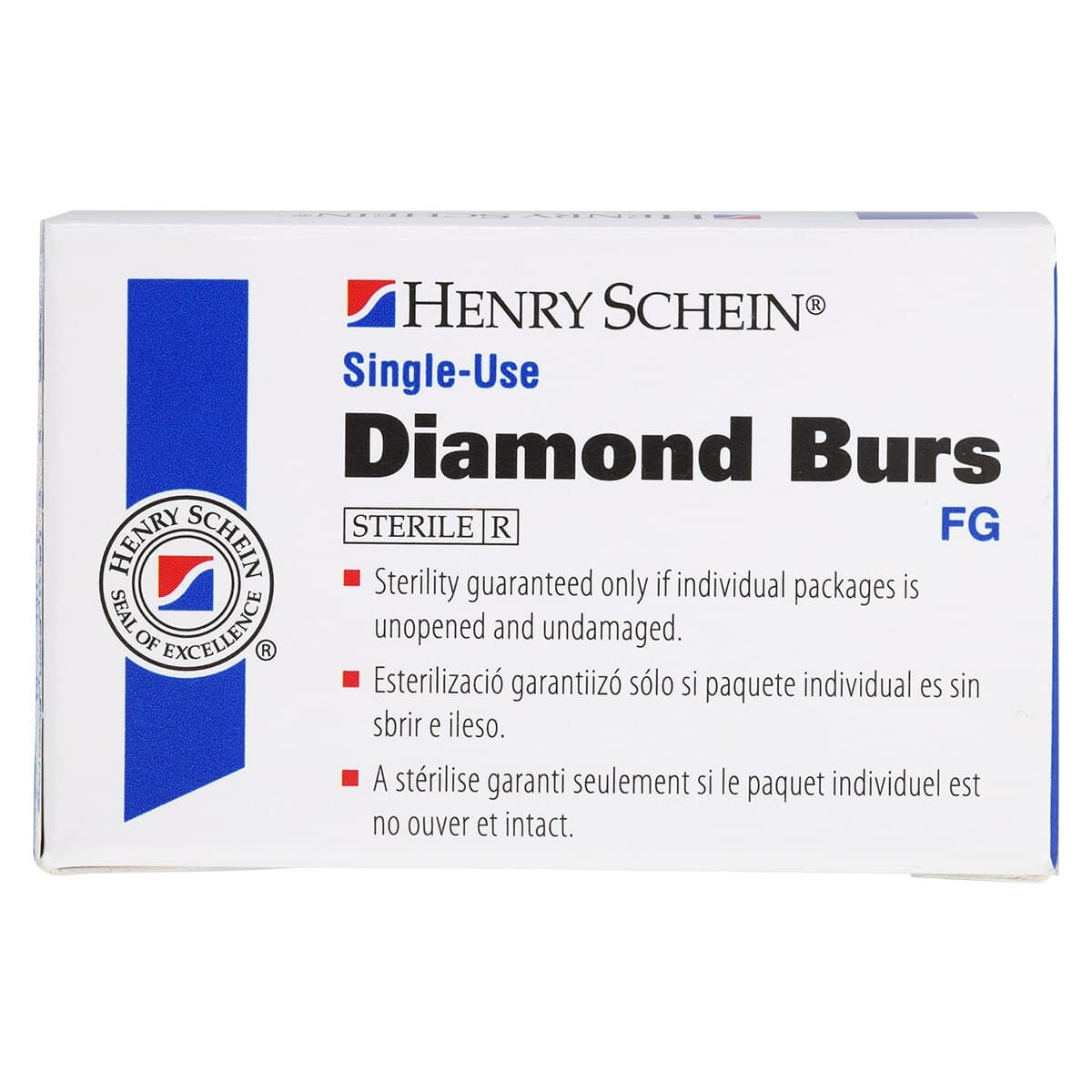 Diamond Single-Use FG Friction Grip Extra Fine Flame Bur, 860-016XF, 25/Box thumbnail 4