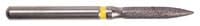 Diamond Single-Use FG Flame Bur, Extra Fine, Friction Grip, 862-016XF, 25/Box - Diamond Single-Use FG - Image 1