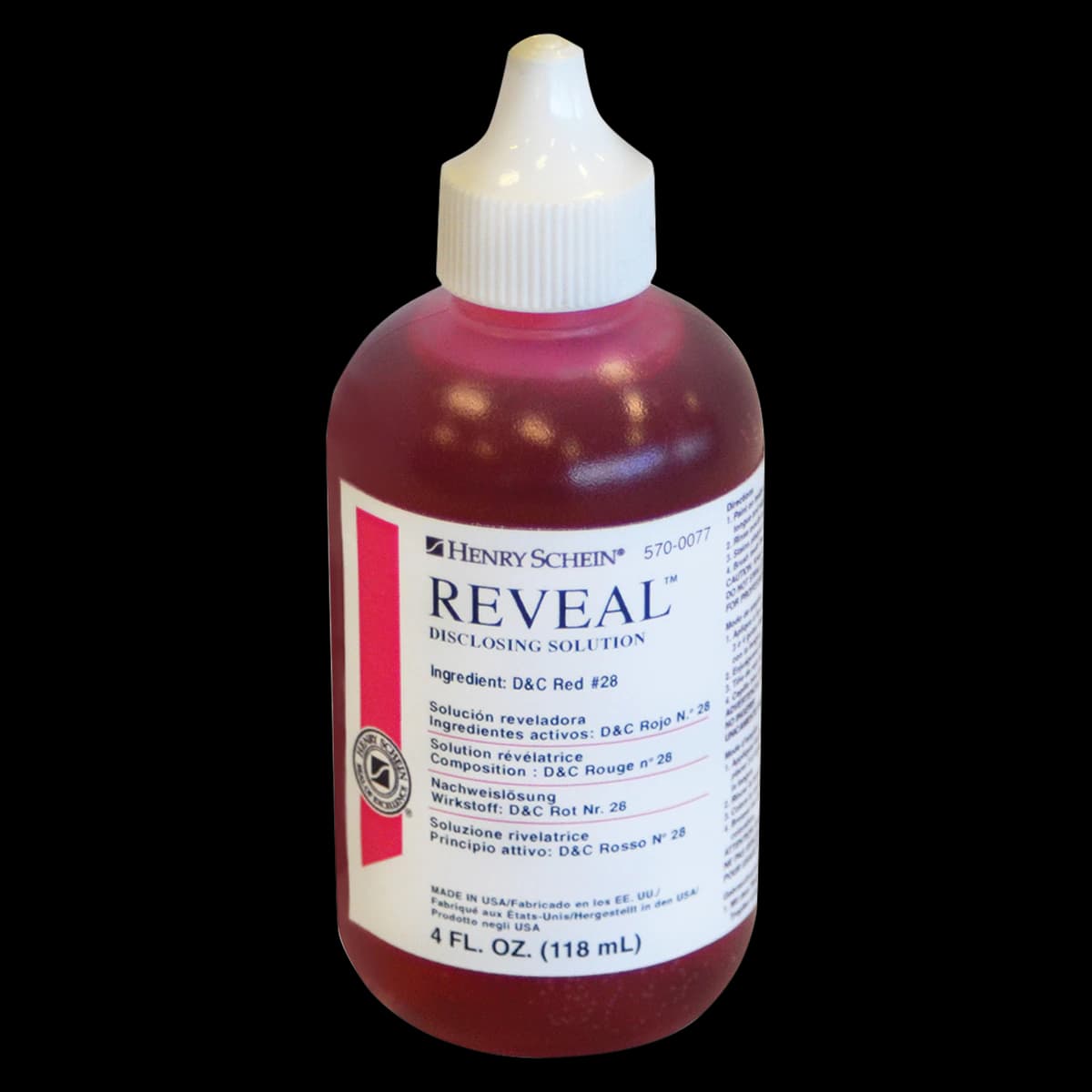 Acclean Disclosing Solution, Red, 4 oz/Bottle thumbnail 3