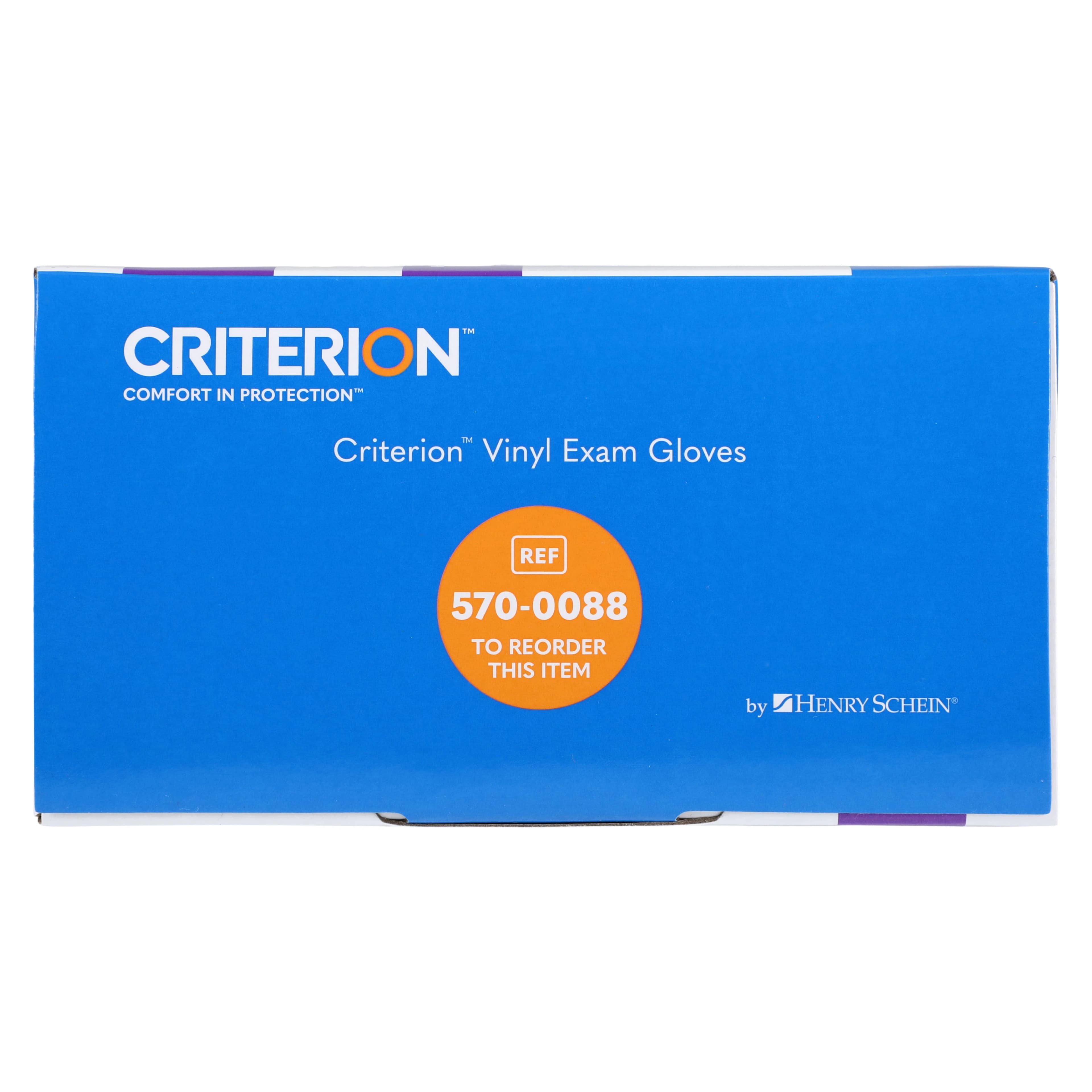 Criterion Vinyl Exam Gloves, Clear, Non-Sterile, Small, 100/Box thumbnail 5