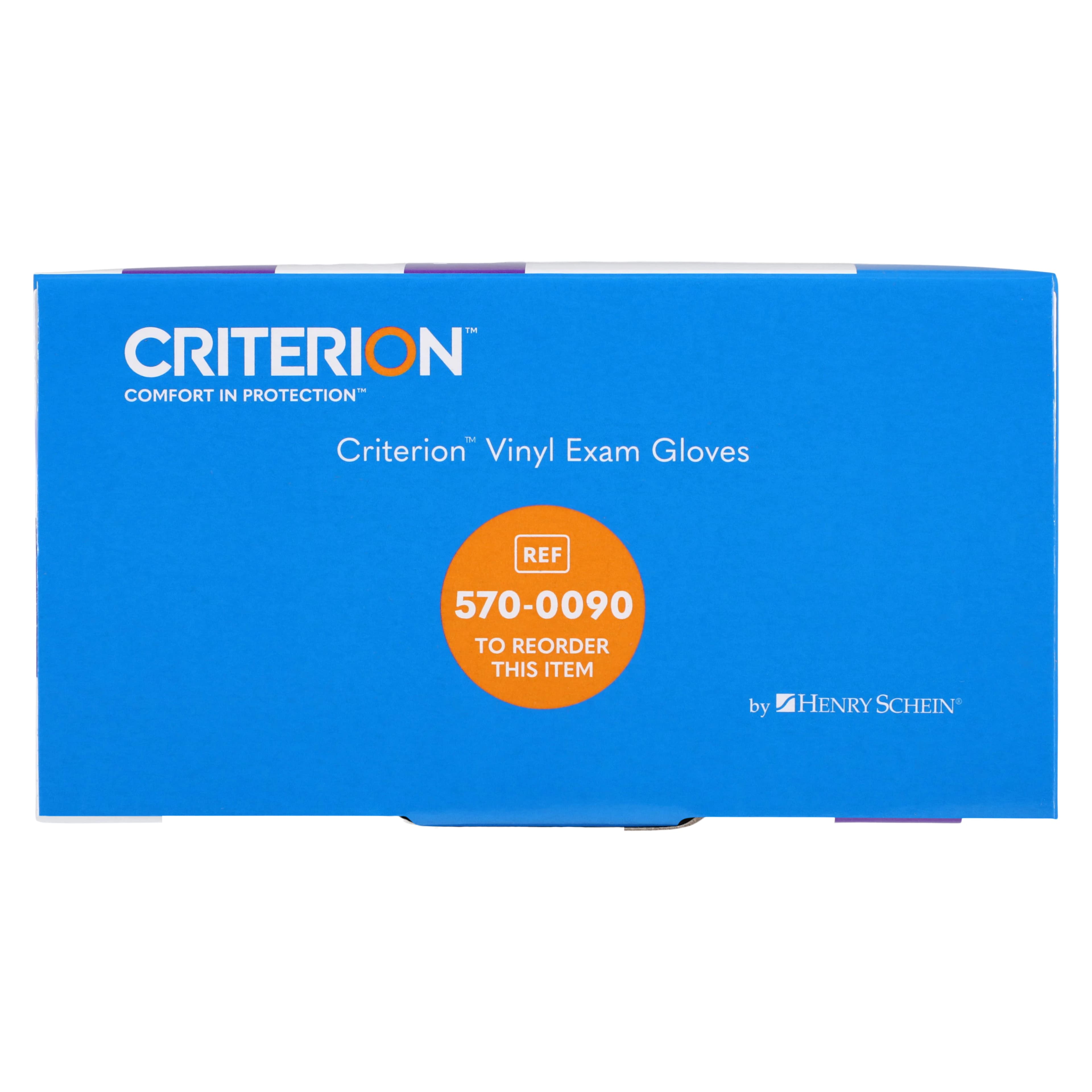 Criterion Vinyl Exam Gloves, Clear, Non-Sterile, Large, 100/Box thumbnail 6