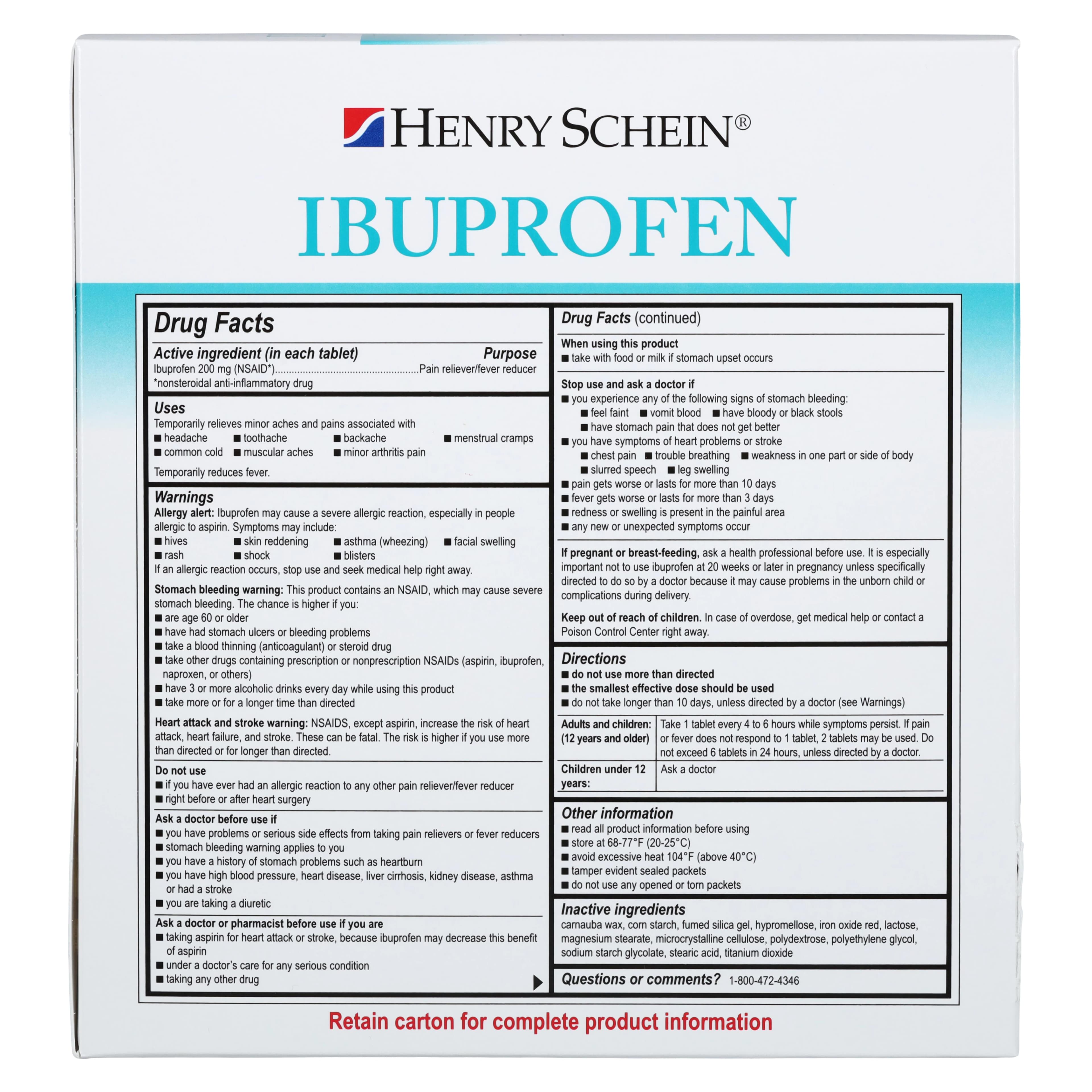 Ibuprofen Tablets, 200mg, 250 Count Pouch, 2/Box thumbnail 9