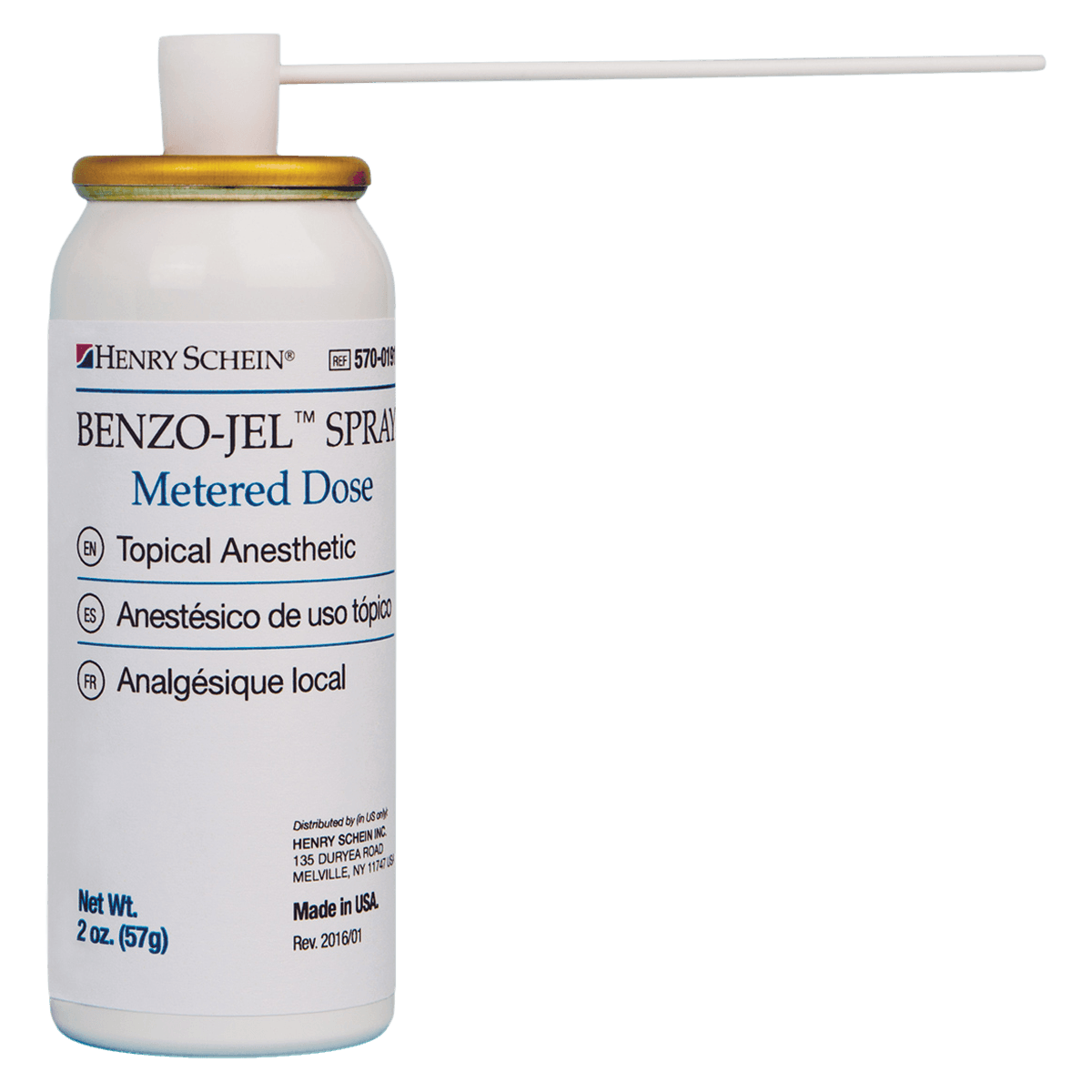 Benzo-Jel Topical Anesthetic Spray, 20% Benzocaine, Peppermint Flavor, 2 oz/Can thumbnail 2