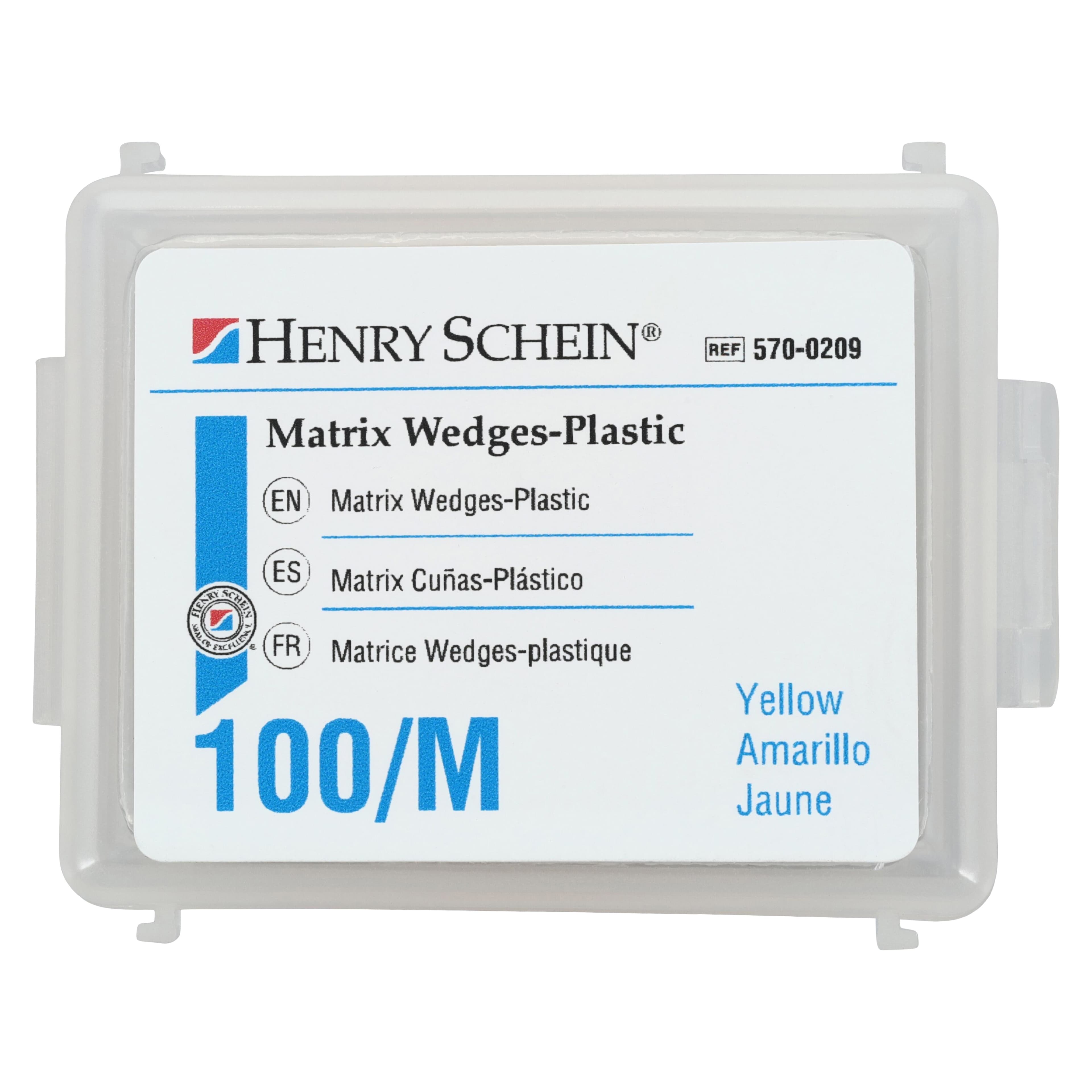 Henry Schein Interdental Plastic Wedges, Medium, Color-Coded, 100/Box thumbnail 3