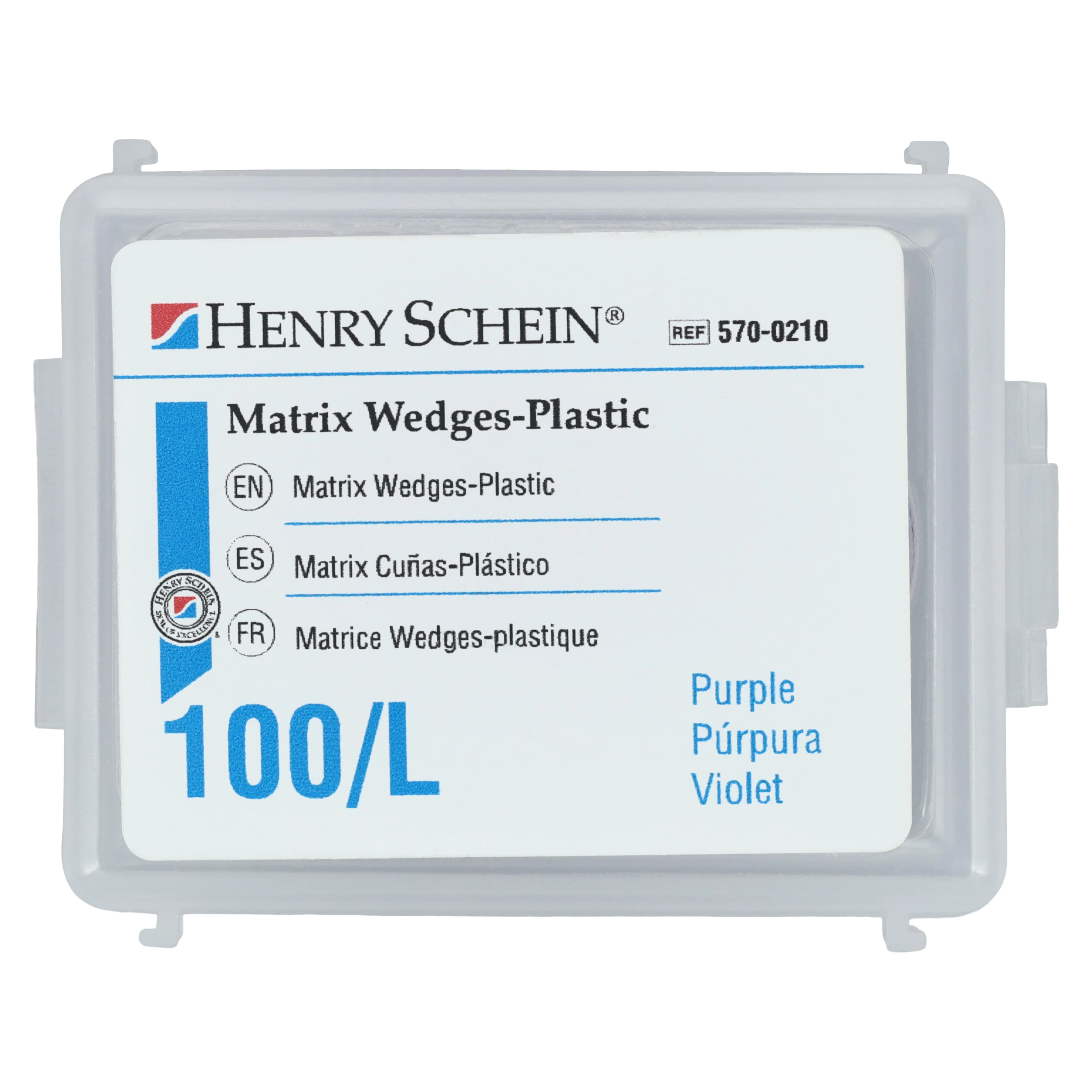 Henry Schein Interdental Plastic Wedges, Large, Color-Coded, 100/Box thumbnail 3