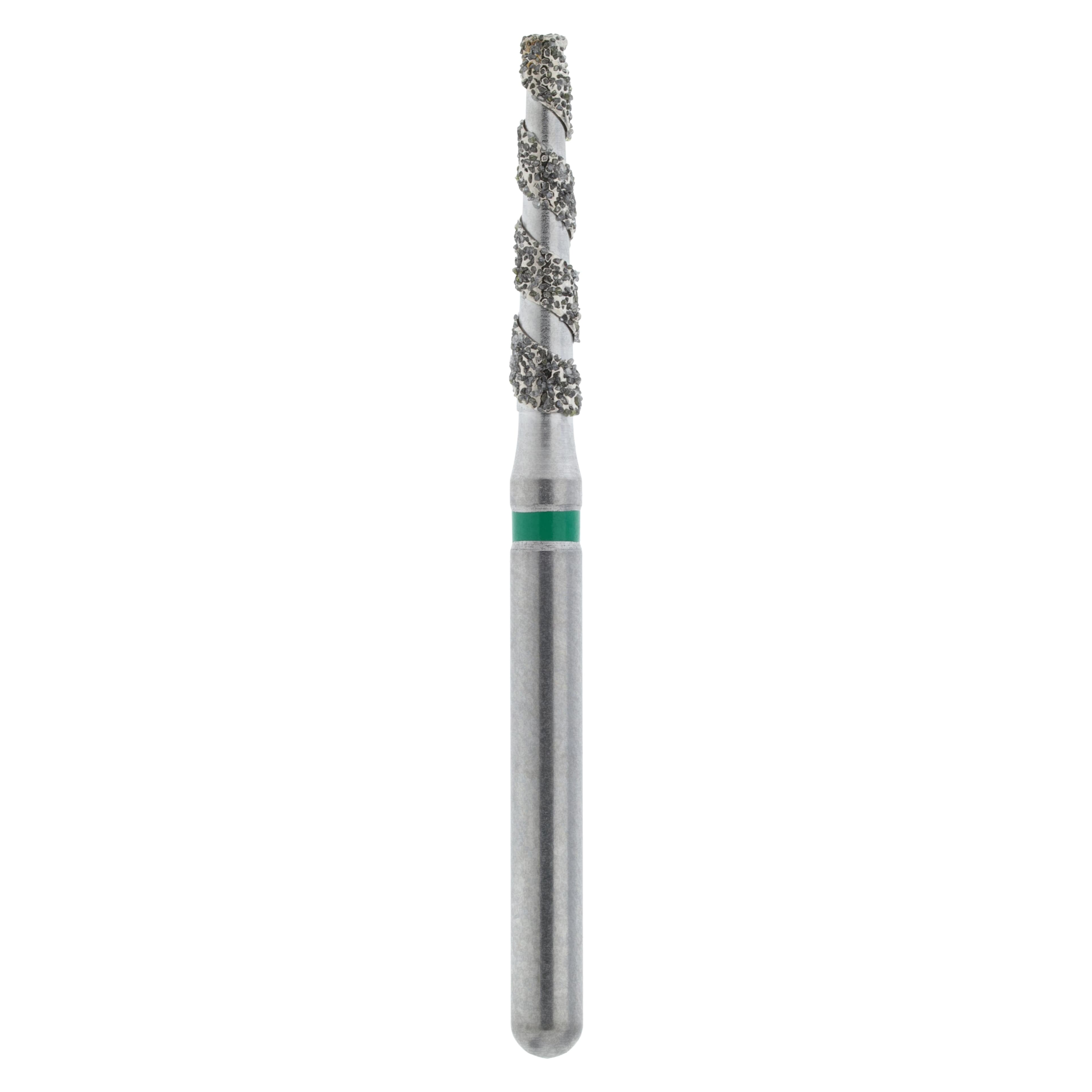 Diamond Single-Use FG Spiral Flat End Taper Friction Grip Bur, Coarse, 847-016C, 25/Pk - Diamond Single-Use FG - Image 1
