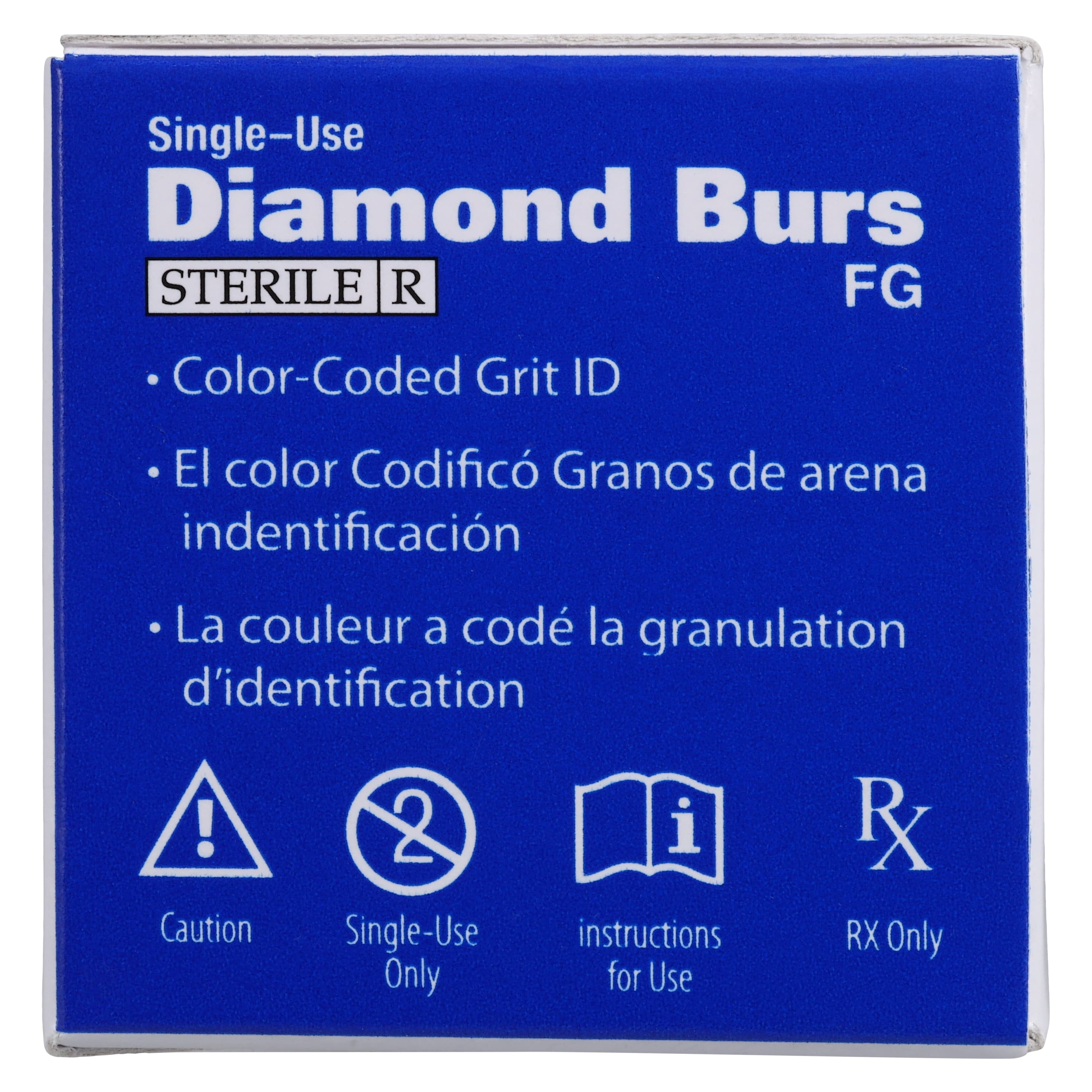 Diamond Single-Use FG Spiral Flat End Taper Friction Grip Bur, Coarse, 847-016C, 25/Pk thumbnail 6