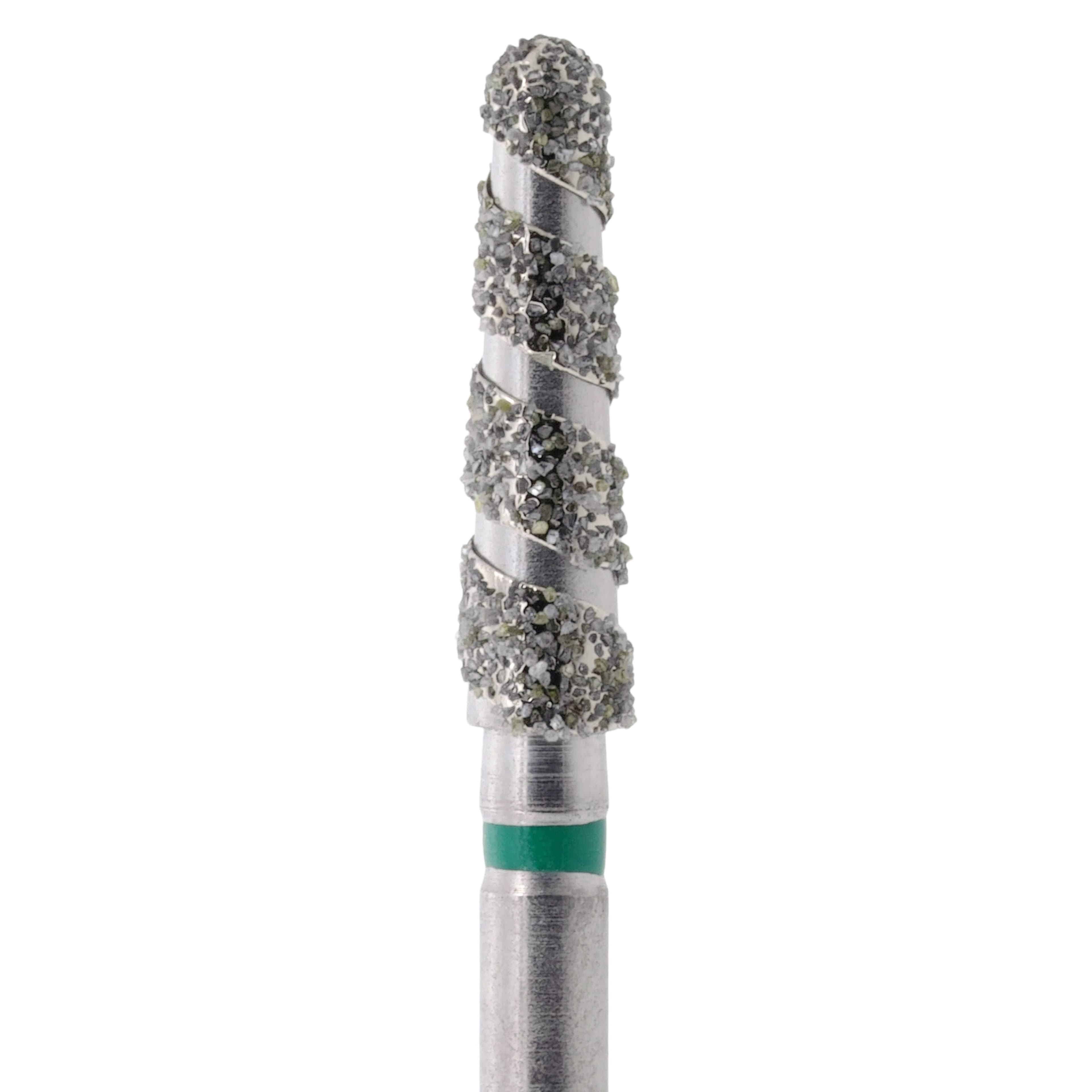 Diamond Single-Use FG Bur, Friction Grip, Coarse Spiral Round End Taper, 856-023SC, 25/Pk thumbnail 2