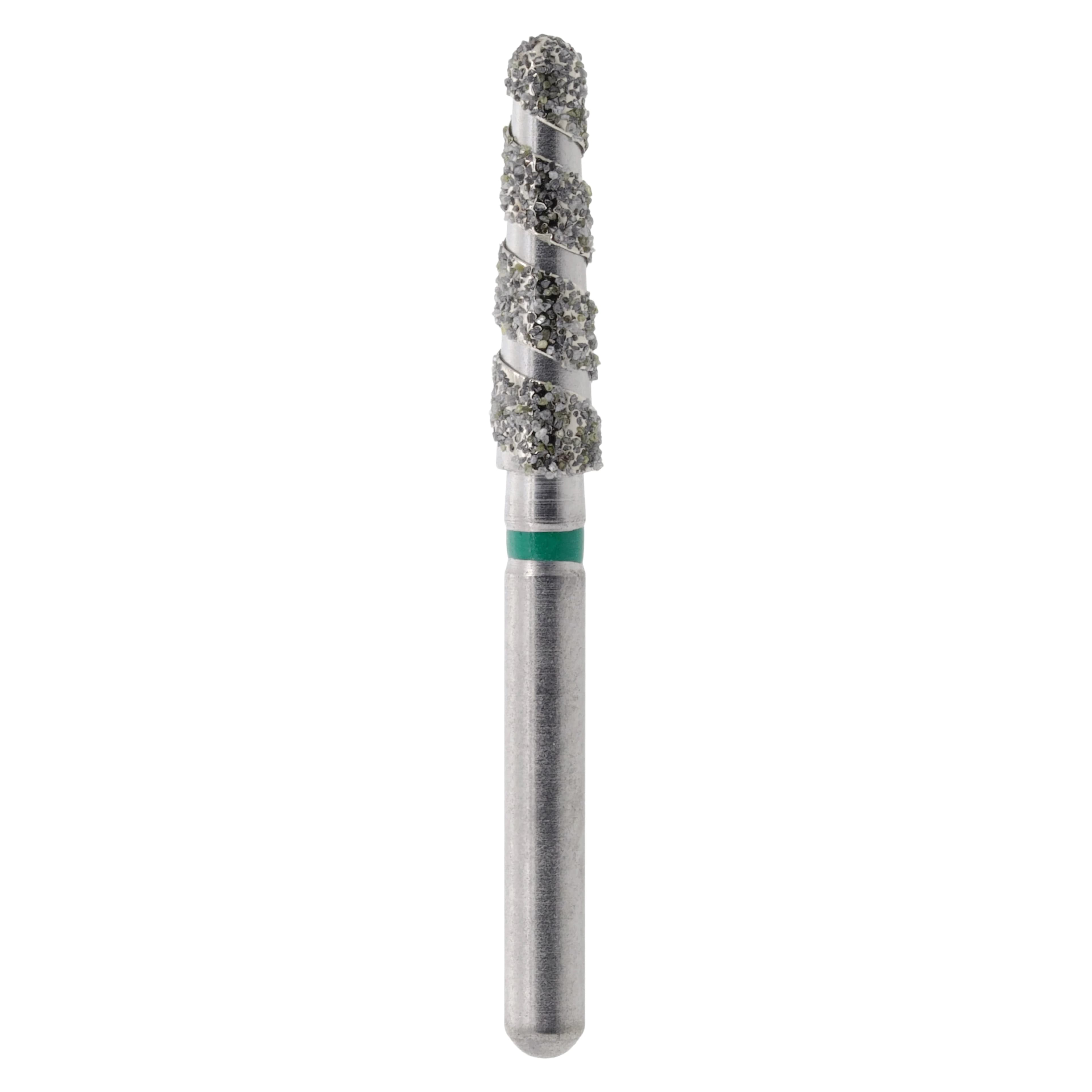 Diamond Single-Use FG Bur, Friction Grip, Coarse Spiral Round End Taper, 856-023SC, 25/Pk - Diamond Single-Use FG - Image 1