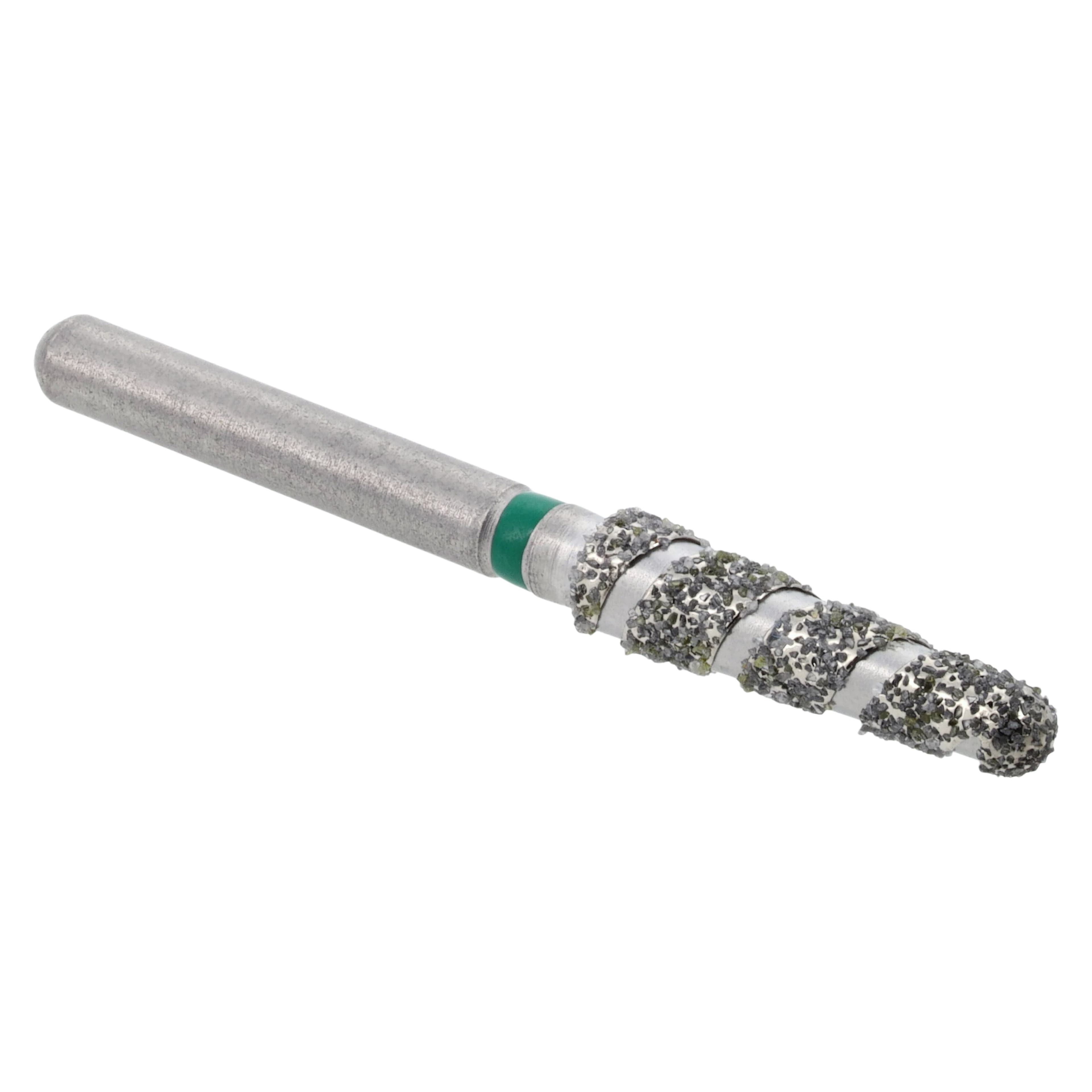 Diamond Single-Use FG Bur, Friction Grip, Coarse Spiral Round End Taper, 856-023SC, 25/Pk thumbnail 3