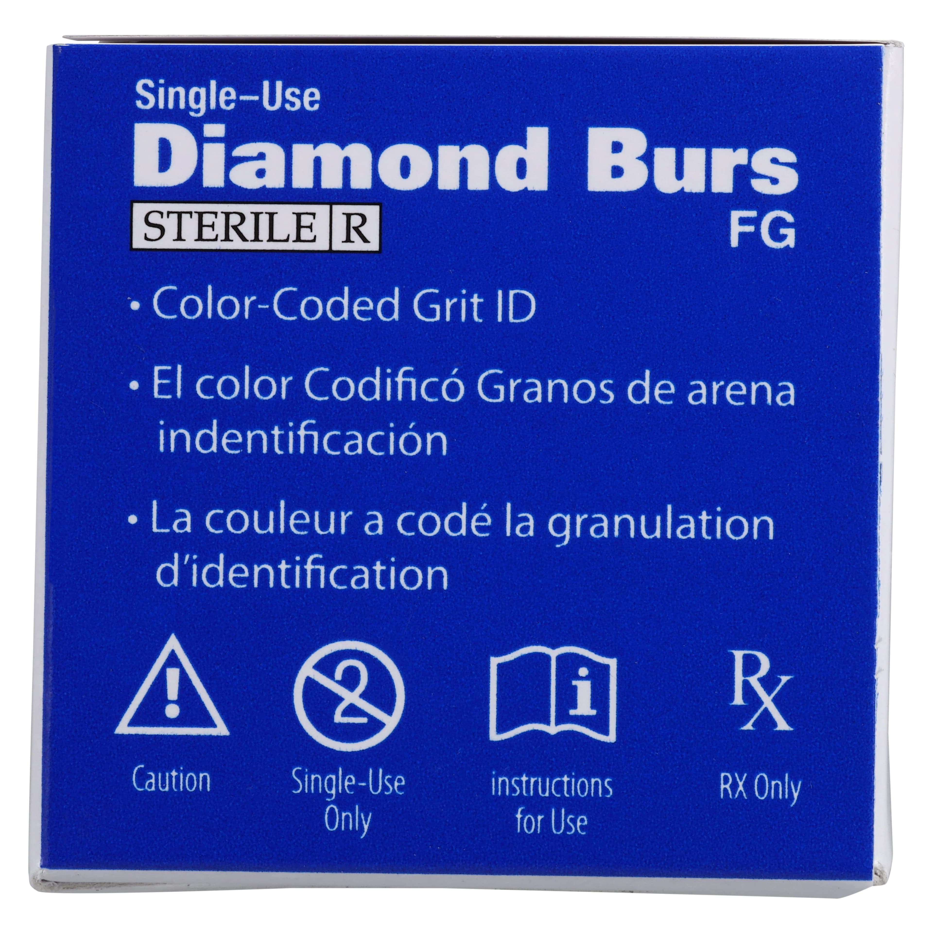 Diamond Single-Use FG Bur, Friction Grip, Coarse Spiral Round End Taper, 856-023SC, 25/Pk thumbnail 5