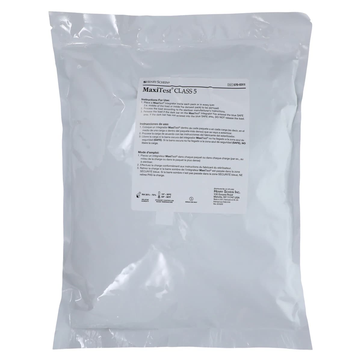 MaxiTest Steam Integrator, Class 5, 4 in x 0.75 in, 1000/Bag thumbnail 2