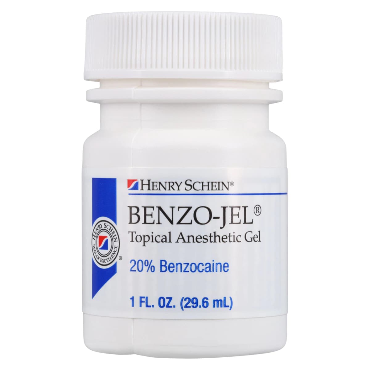 Benzo-Jel Topical Anesthetic Gel, 20% Benzocaine, Strawberry Flavor, 1 oz Jar - Benzo-Jel Topical Anesthetic Gel - Image 1