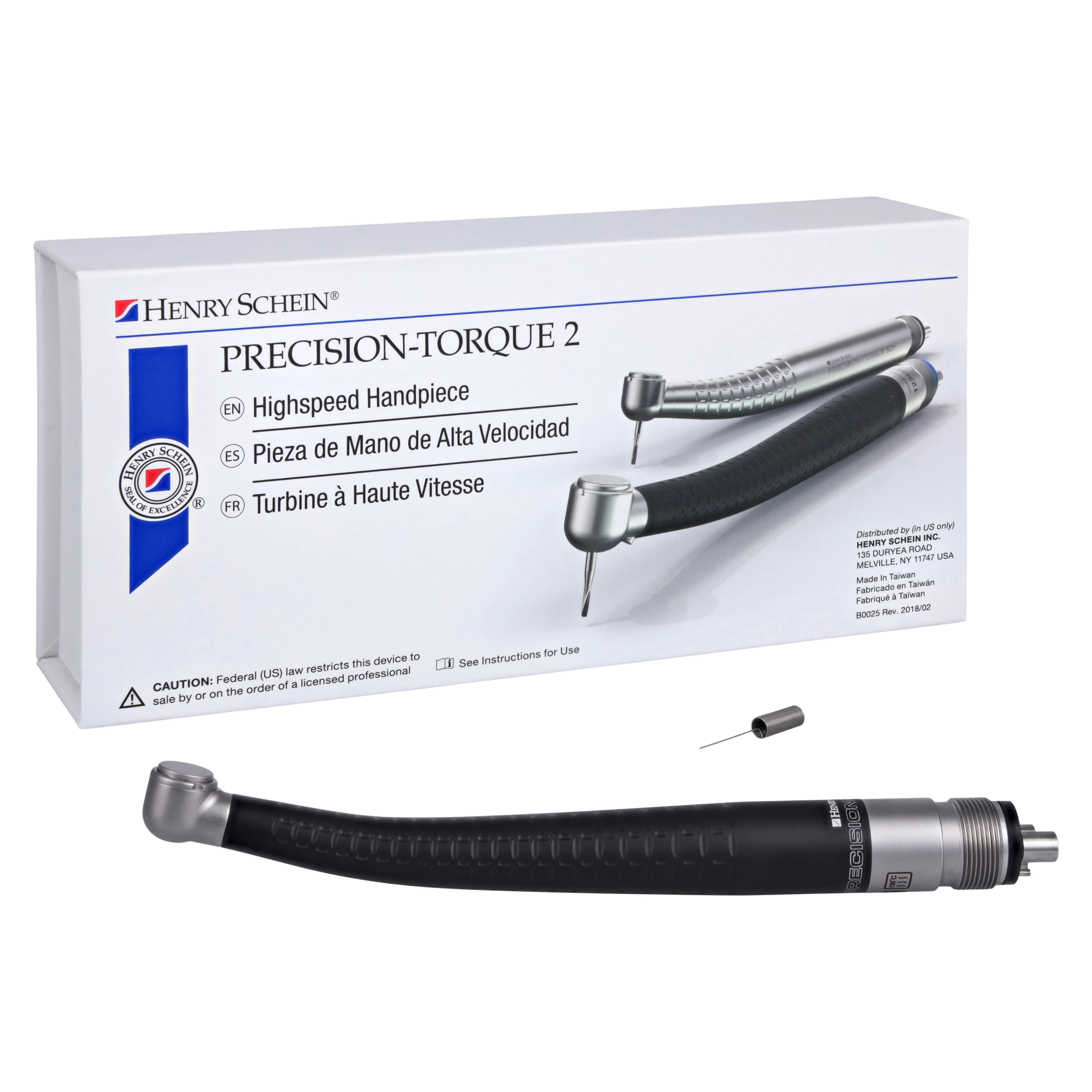 Precision-Torque 2 Mini Non-Optic High-Speed Handpiece, Push Button, 4-Hole, 01KEZKNKSGKBF4H9VTJ9RC3NM2 - Precision-Torque 2 Mini Non-Optic High-Speed Handpiece - Image 1