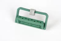Plastic Bur Block, 8 Hole, Green, Autoclavable thumbnail 2