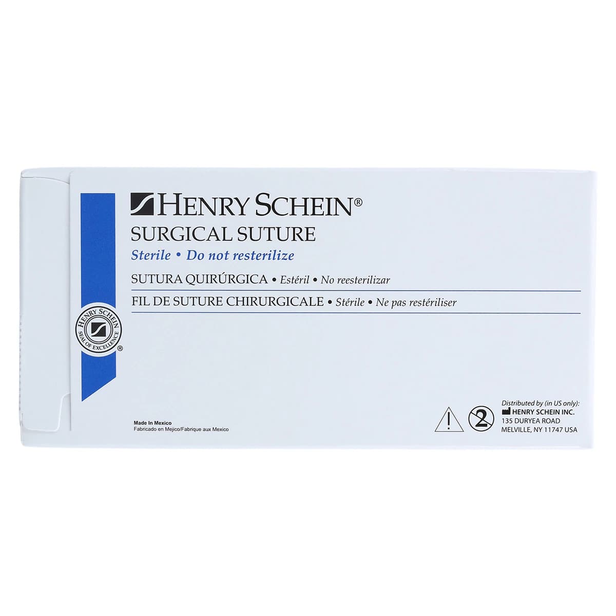 Henry Schein Suture Nylon Monofilament 5-0 18" Non-Absorbable, Precision Conventional Cutting 3/8 Circle Needle 16mm, Uncoated Black, DSCM16, 12/Box thumbnail 4
