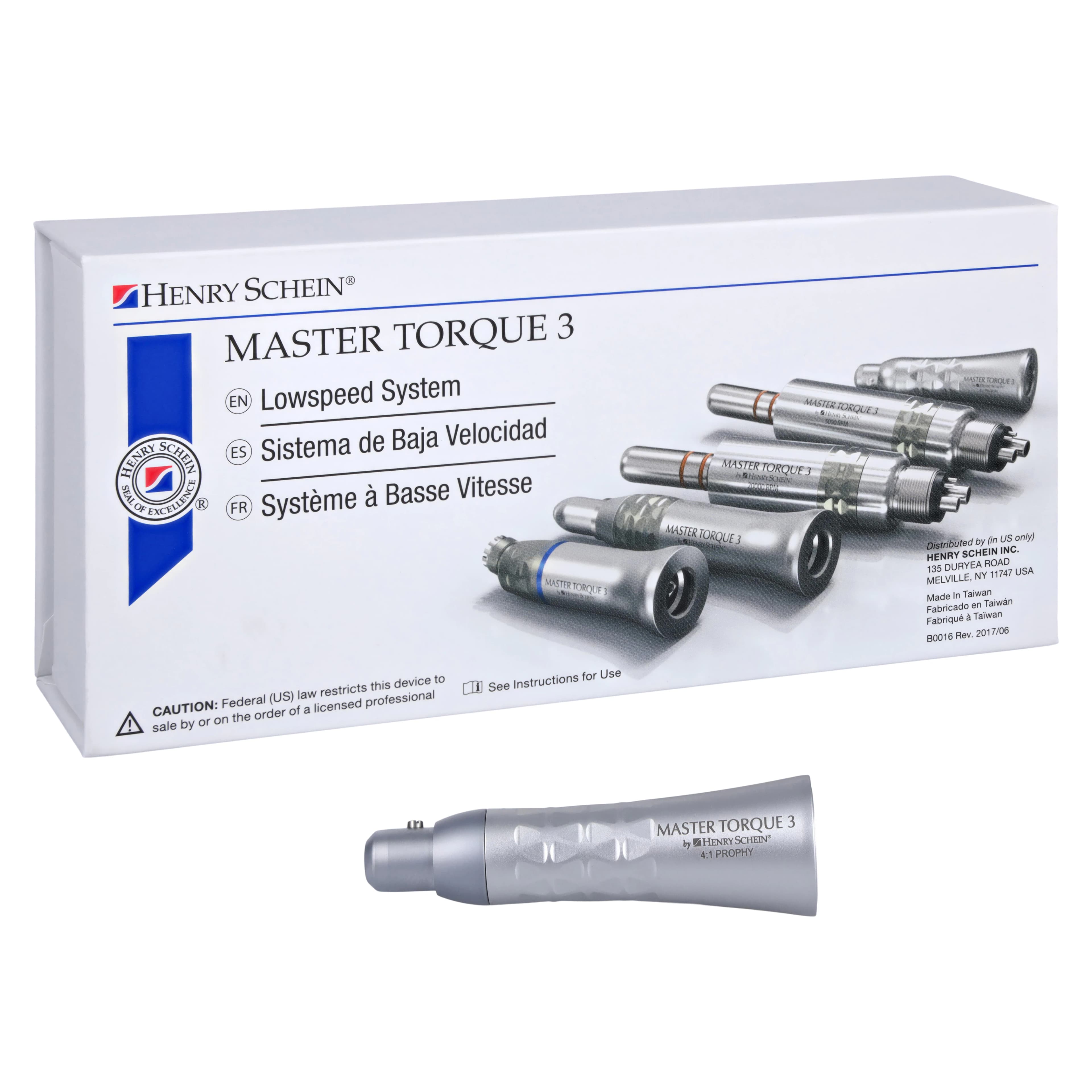 Master Torque 3 4:1 Reduction Prophy Attachment, Straight, For Disposable Prophy Angle thumbnail 2