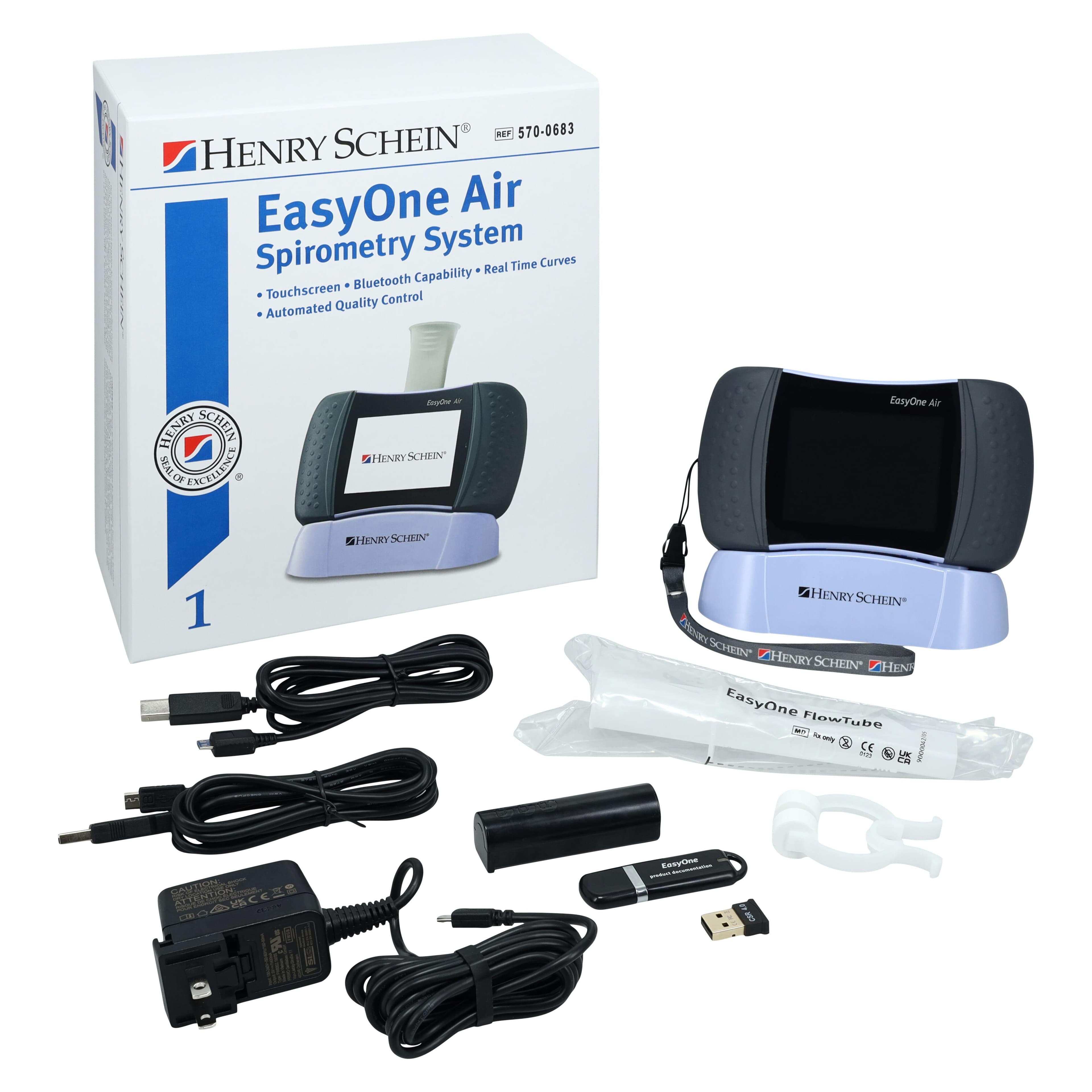 EasyOne Air Spirometer, Digital, Color Touch Screen, Battery Operated thumbnail 17