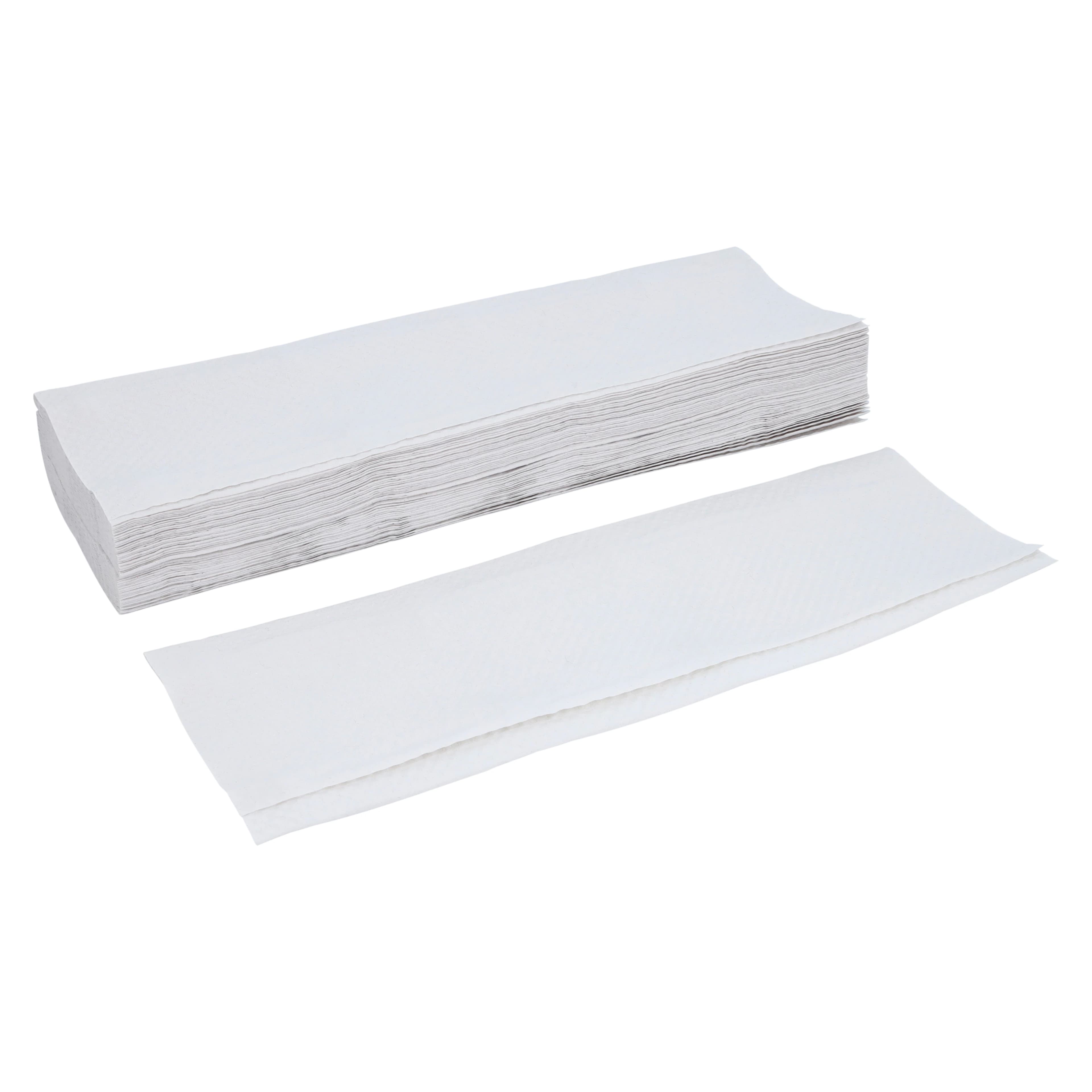 Towel Multifold White 1 Ply, Disposable Recycled, 9.65 in x 12.99 in, 4000/Case thumbnail 2