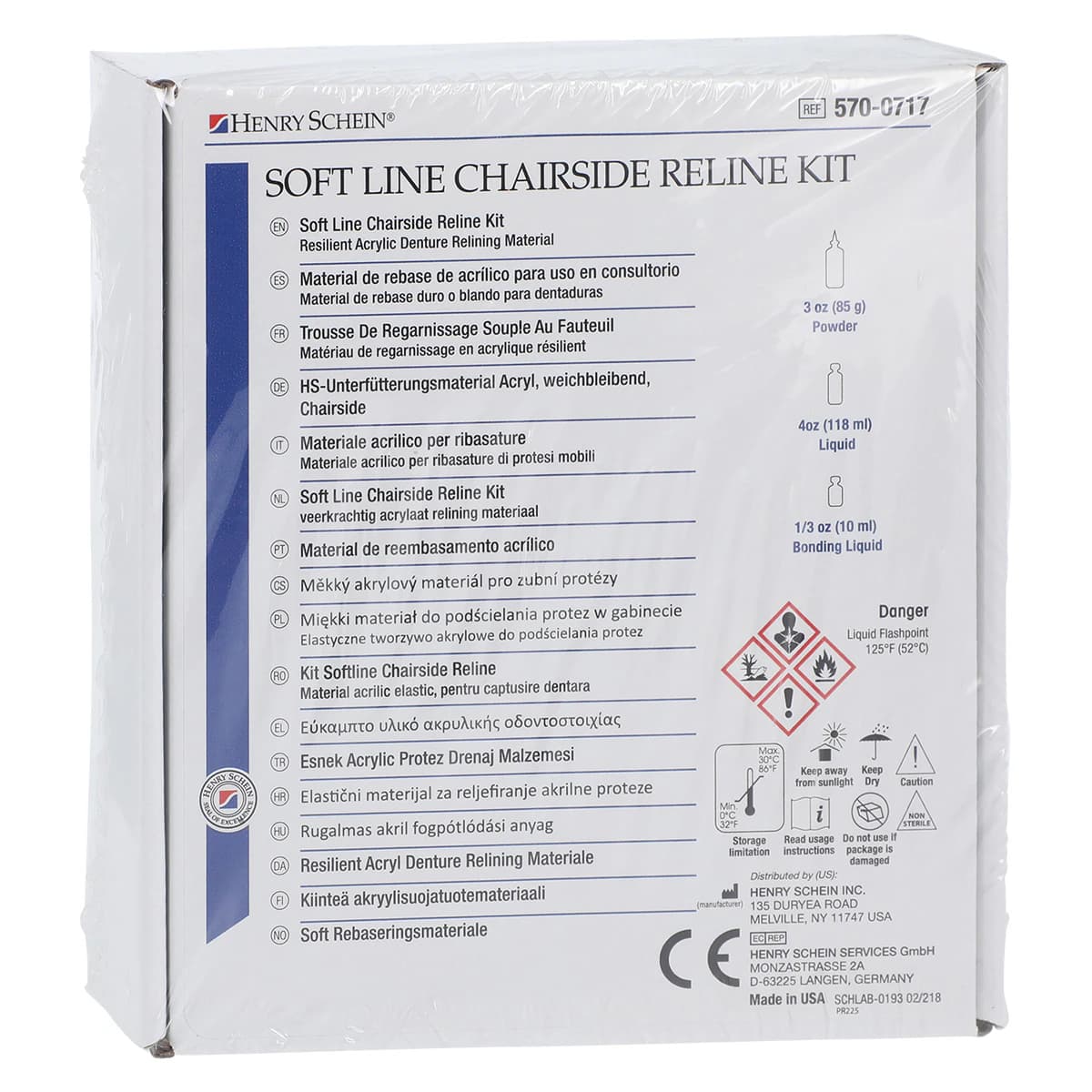 Soft Line Chairside Reline Material Complete Package, Self-Curing, Each - Soft Line Chairside Reline Material Complete Package - Image 1