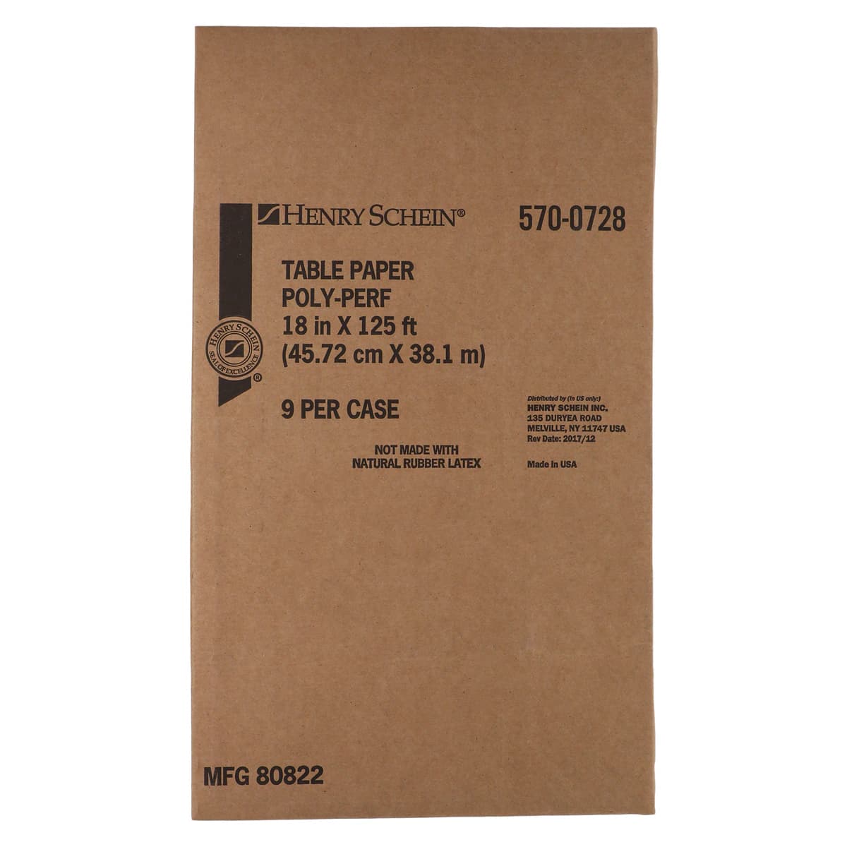 Henry Schein Poly-Perf Exam Table Paper, White, Non-Sterile, Disposable, 18 in x 125 ft, 9 Rolls/Case thumbnail 3