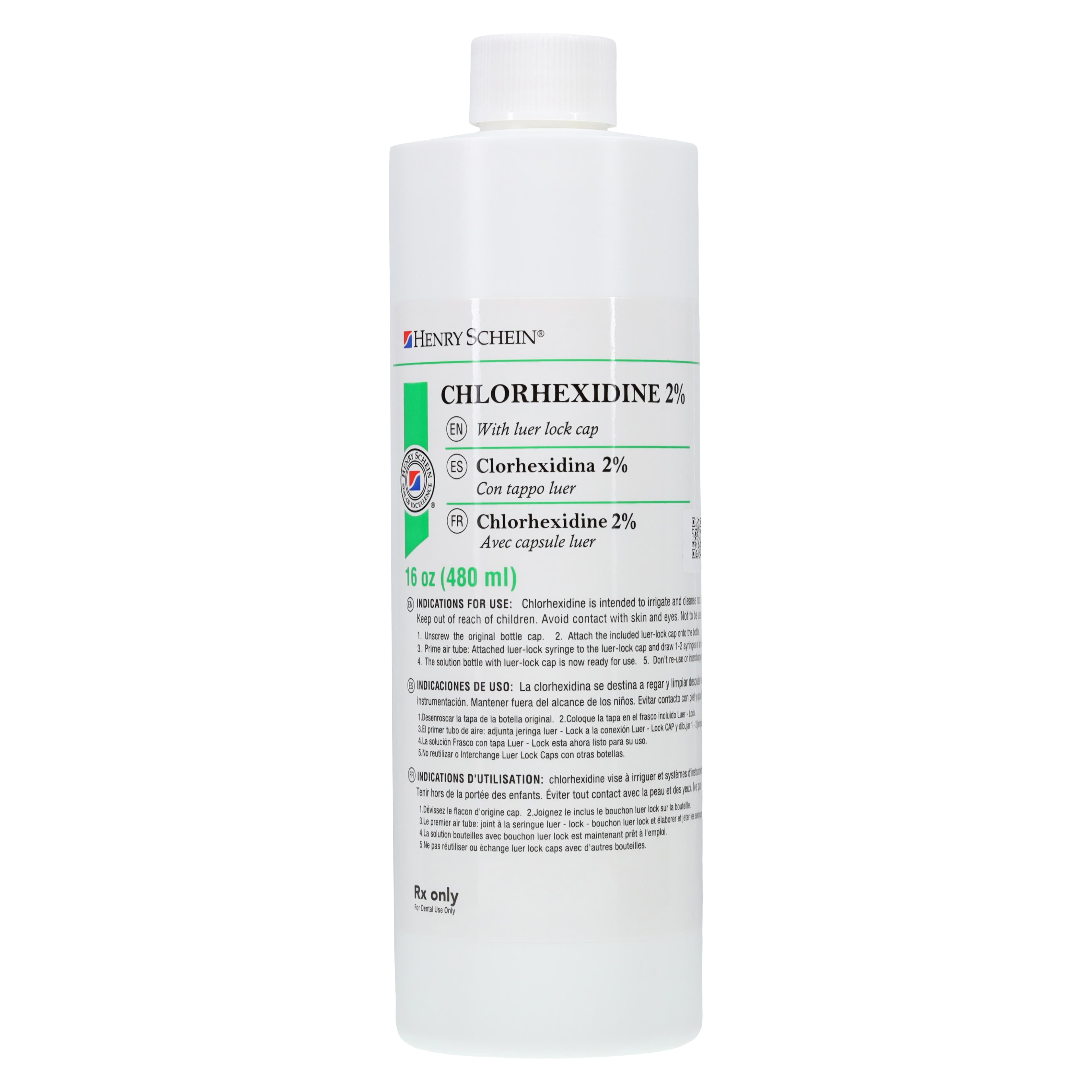 Chlorhexidine 2% with Luer Cap, Endodontic Irrigant Bottle Refill - Chlorhexidine 2% - Image 1