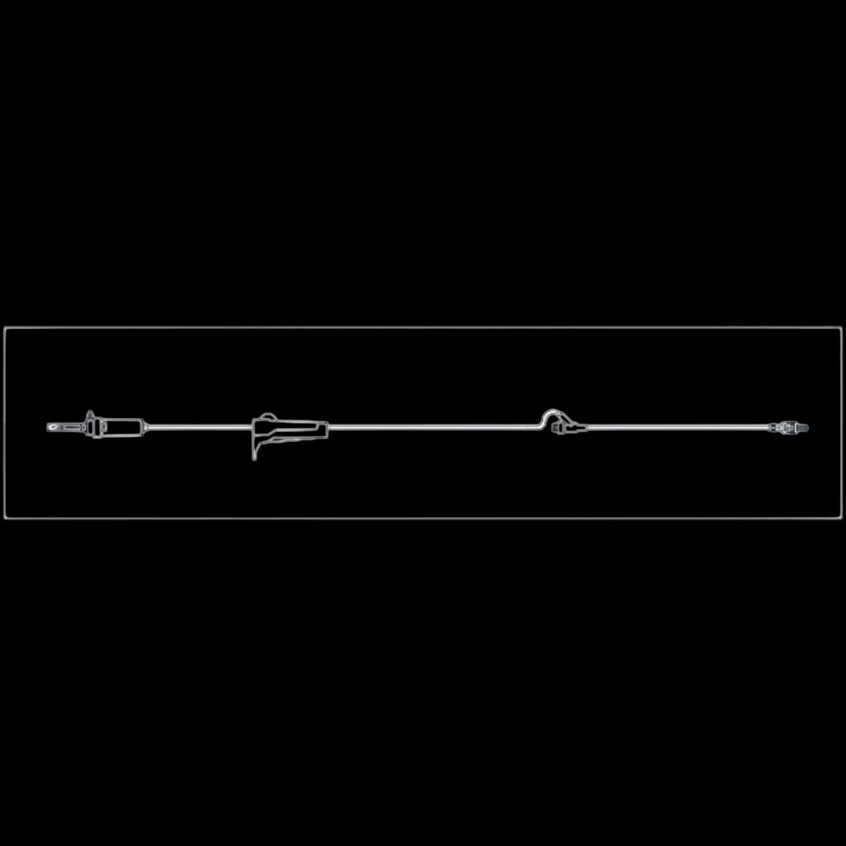 Henry Schein Primary IV Administration Set, Needle-Free, 15 Drops/mL, 86" PVC Tubing, Y Port, Roller Clamp, DEHP Free, Sterile, Latex-Free thumbnail 2