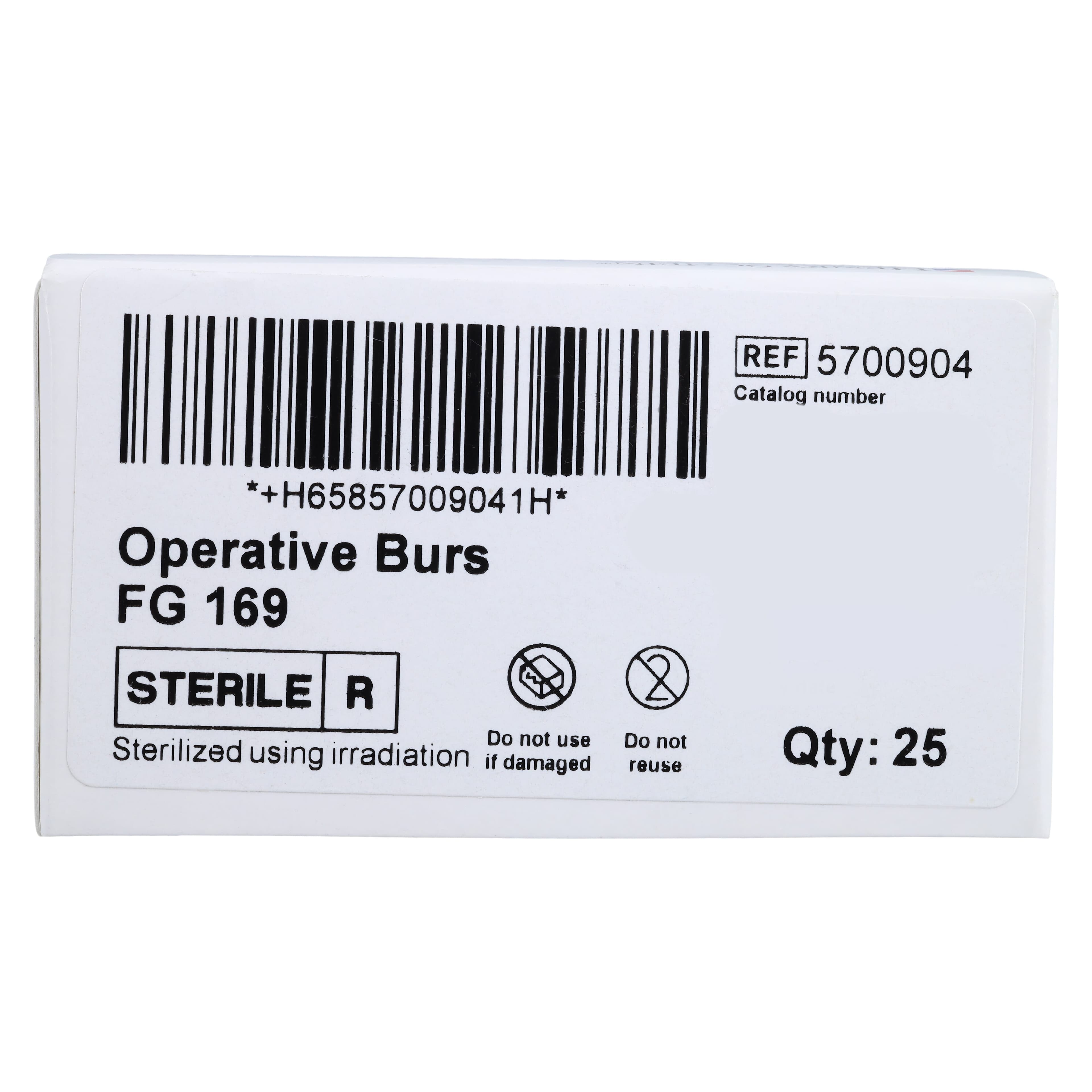 Henry Schein Inc. Carbide Bur Sterile, Operative Friction Grip 169, Taper Fissure Plain Cut, 25/Roll thumbnail 5