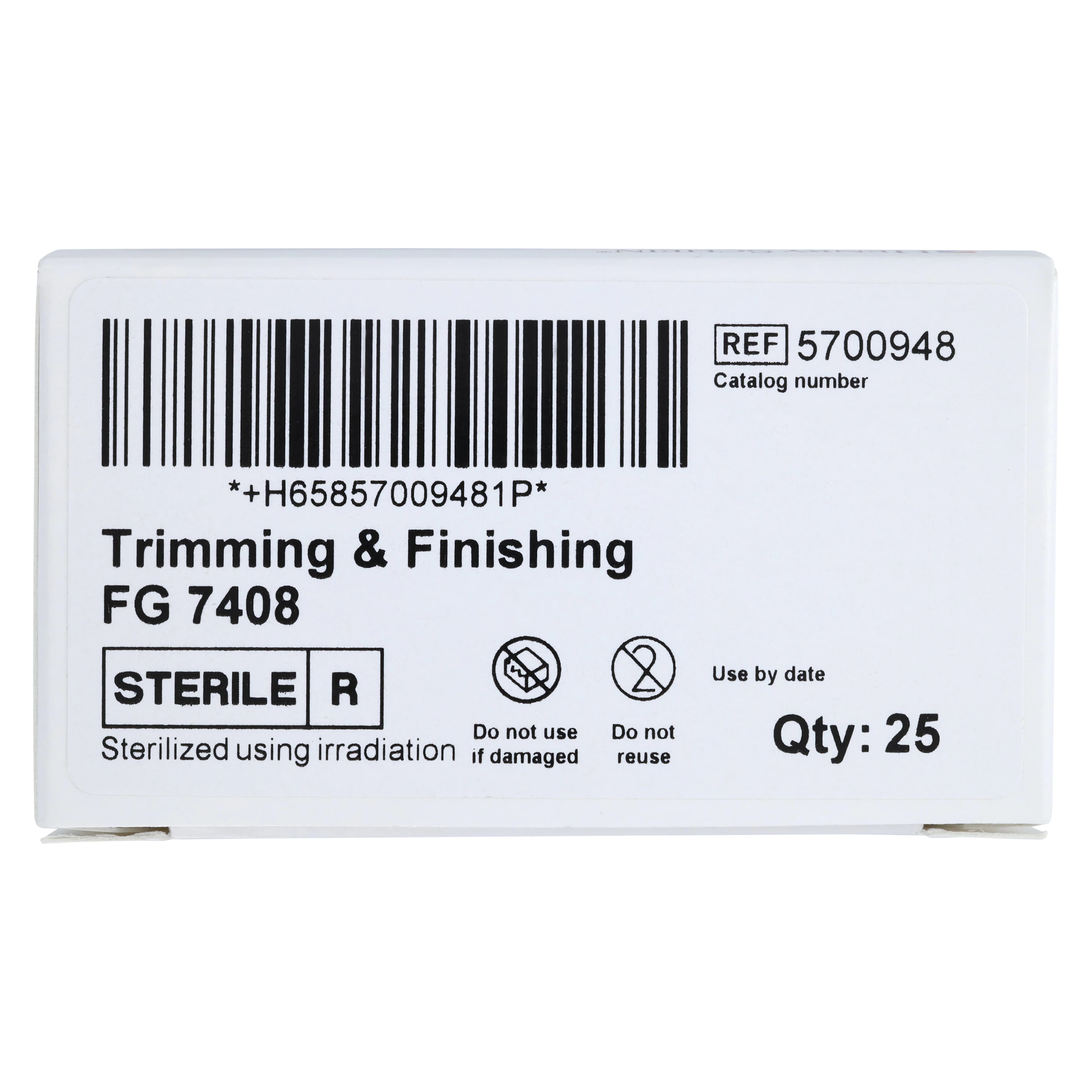 Henry Schein Sterile Carbide Bur, Trimming & Finishing, Friction Grip, Egg Shape, 7408, 25/Bx thumbnail 5