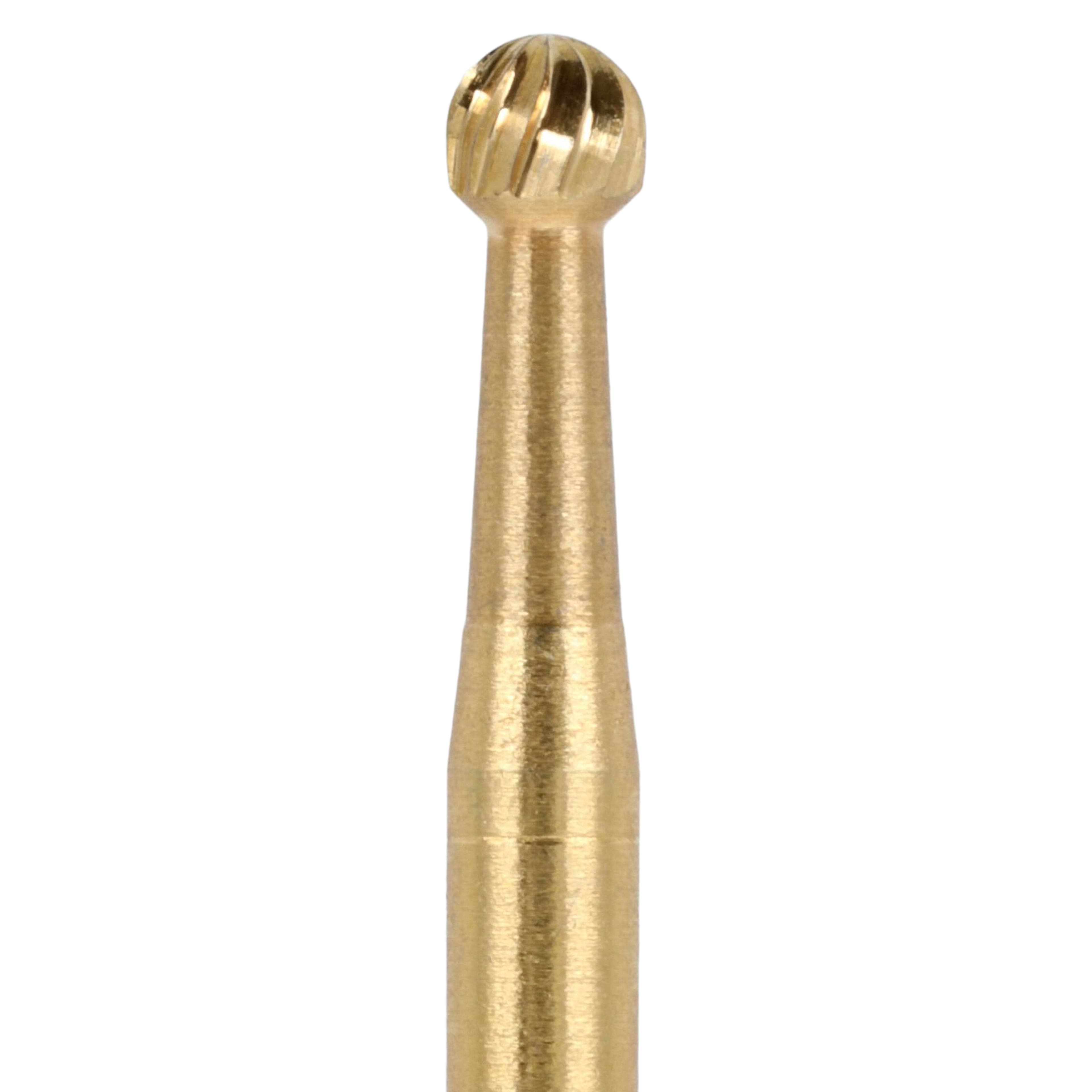 HSI Sterile Carbide Bur Trimming & Finishing Friction Grip 7006, Round, 25/Bx thumbnail 3