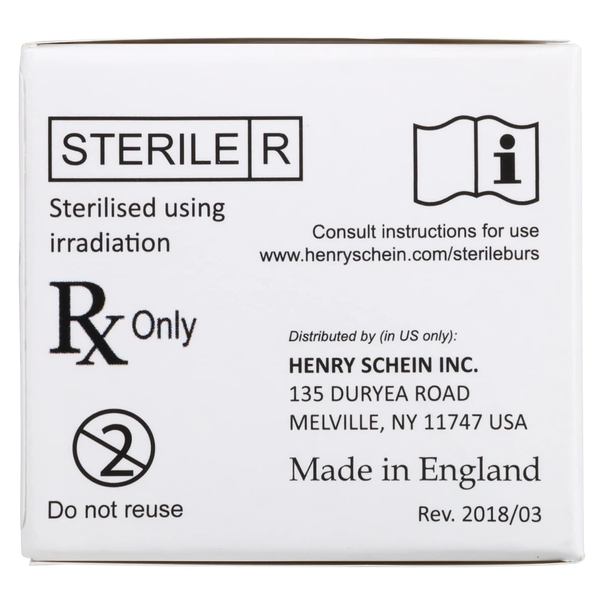 Henry Schein HSI Sterile Carbide Bur, Trimming & Finishing, Friction Grip, Egg Shape, 7404, Individually Packaged, 25/Rl thumbnail 5