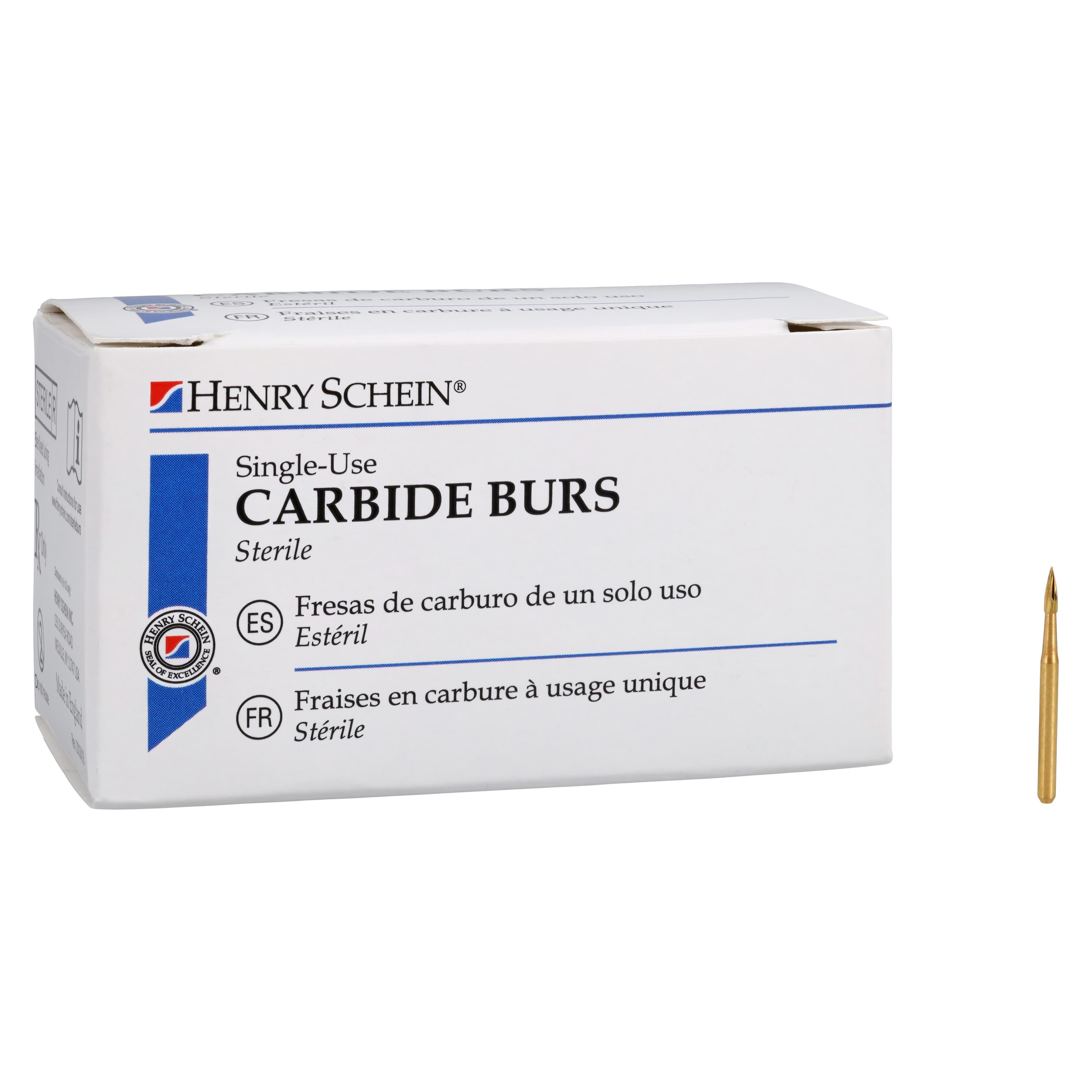 Henry Schein Sterile Carbide Bur, Trimming & Finishing, Friction Grip, 7903, 25/Bx thumbnail 4