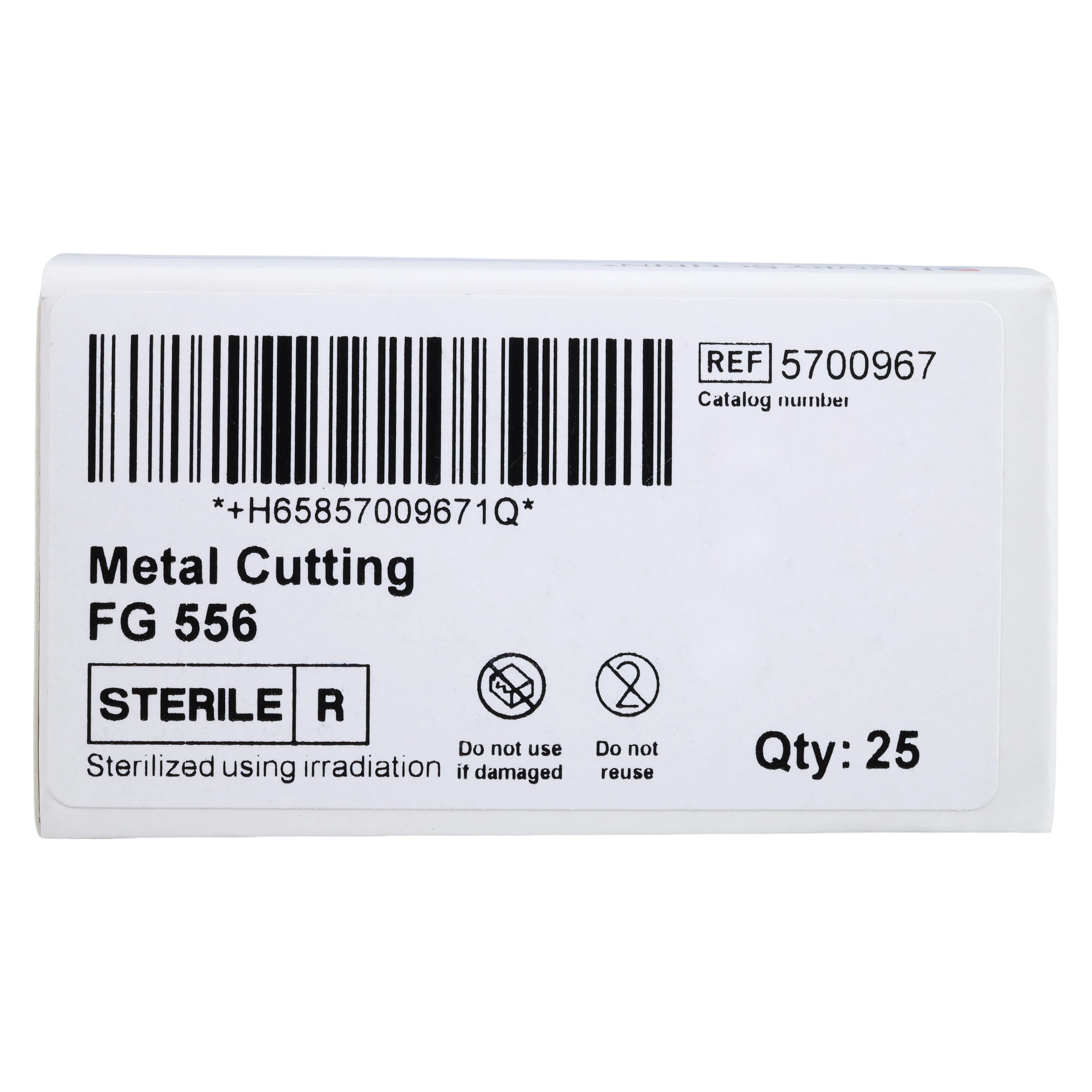 Carbide Metal Cutting Bur, Sterile, Friction Grip 556, 25/Roll thumbnail 5