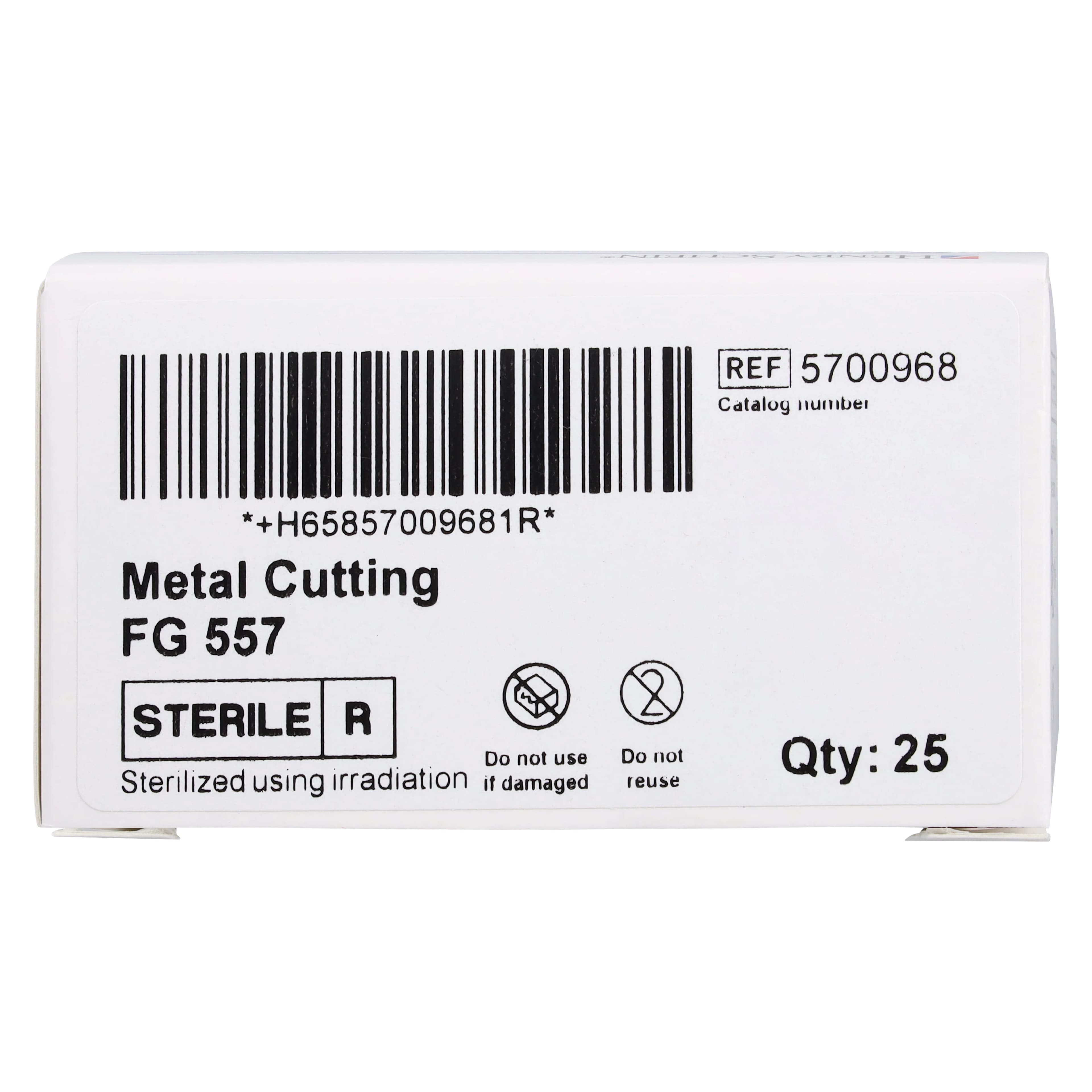 Henry Schein Carbide Metal Cutting Bur, Friction Grip, Sterile, 557, 25/Bx thumbnail 5