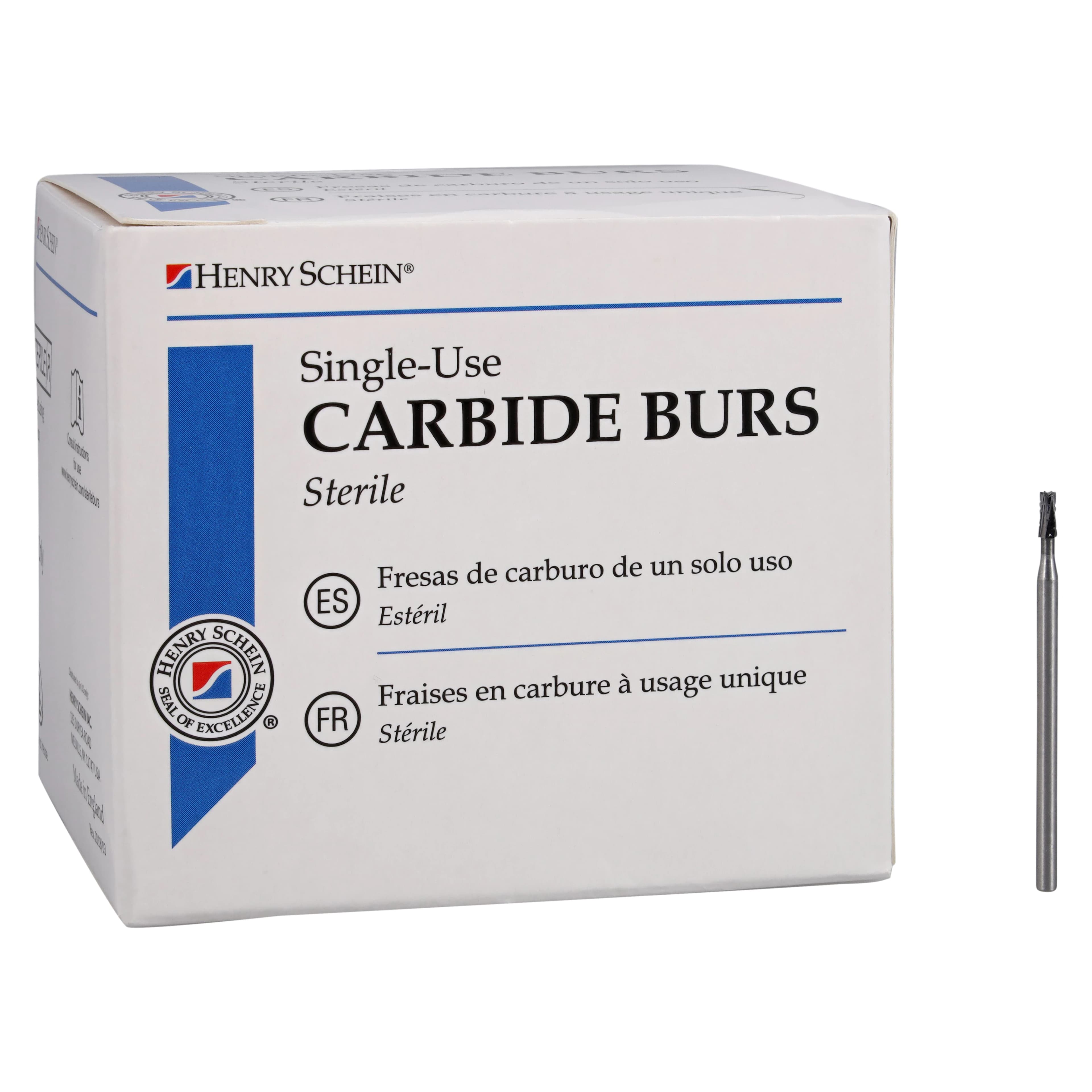 Henry Schein Sterile Carbide Bur, Taper Fissure Cross Cut, Operative, 703, Friction Grip, 25/Bx thumbnail 4