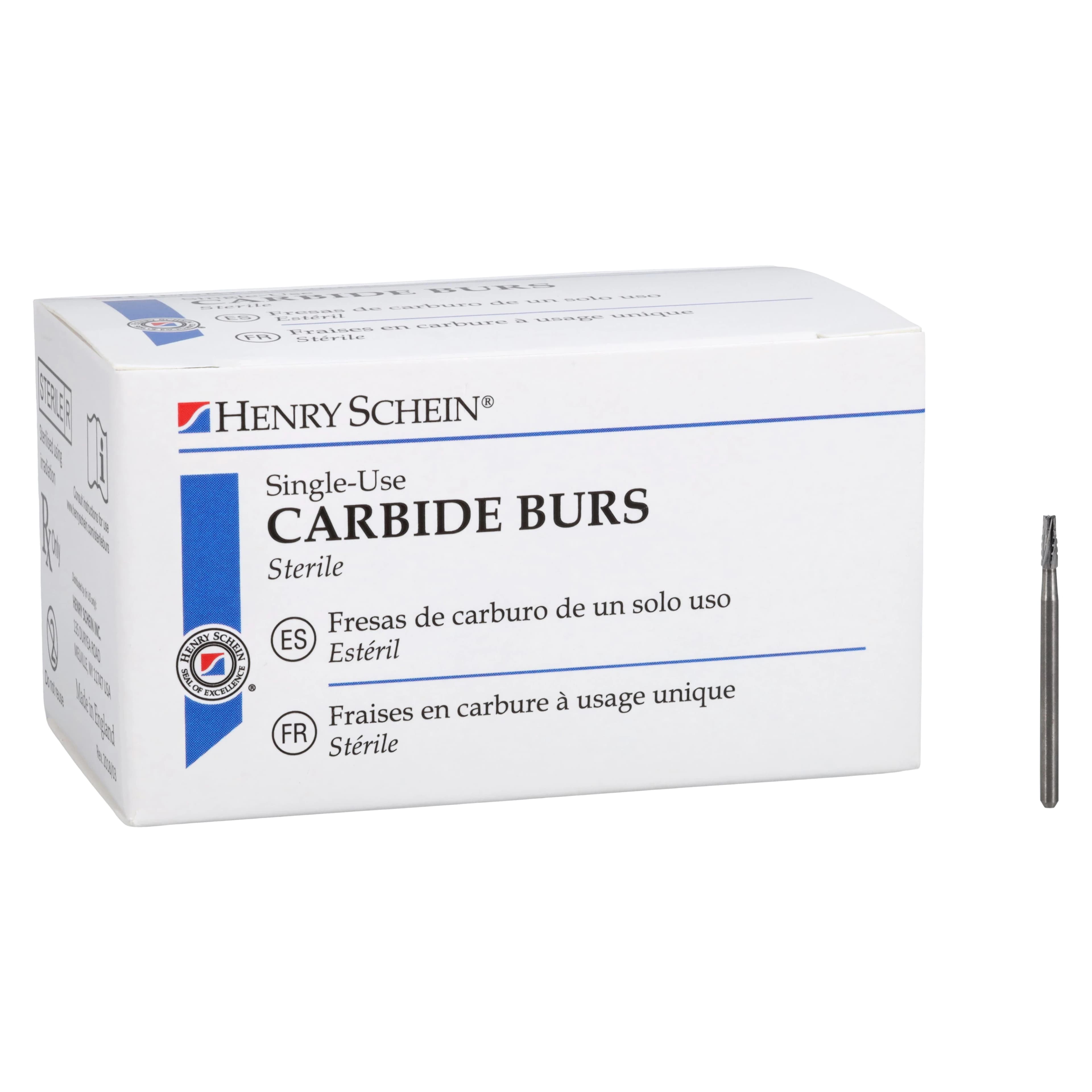 HSI Carbide Bur Surgical Sterile, Taper Fissure Cross Cut, Friction Grip, Surgical Length 702, 25/Roll thumbnail 4