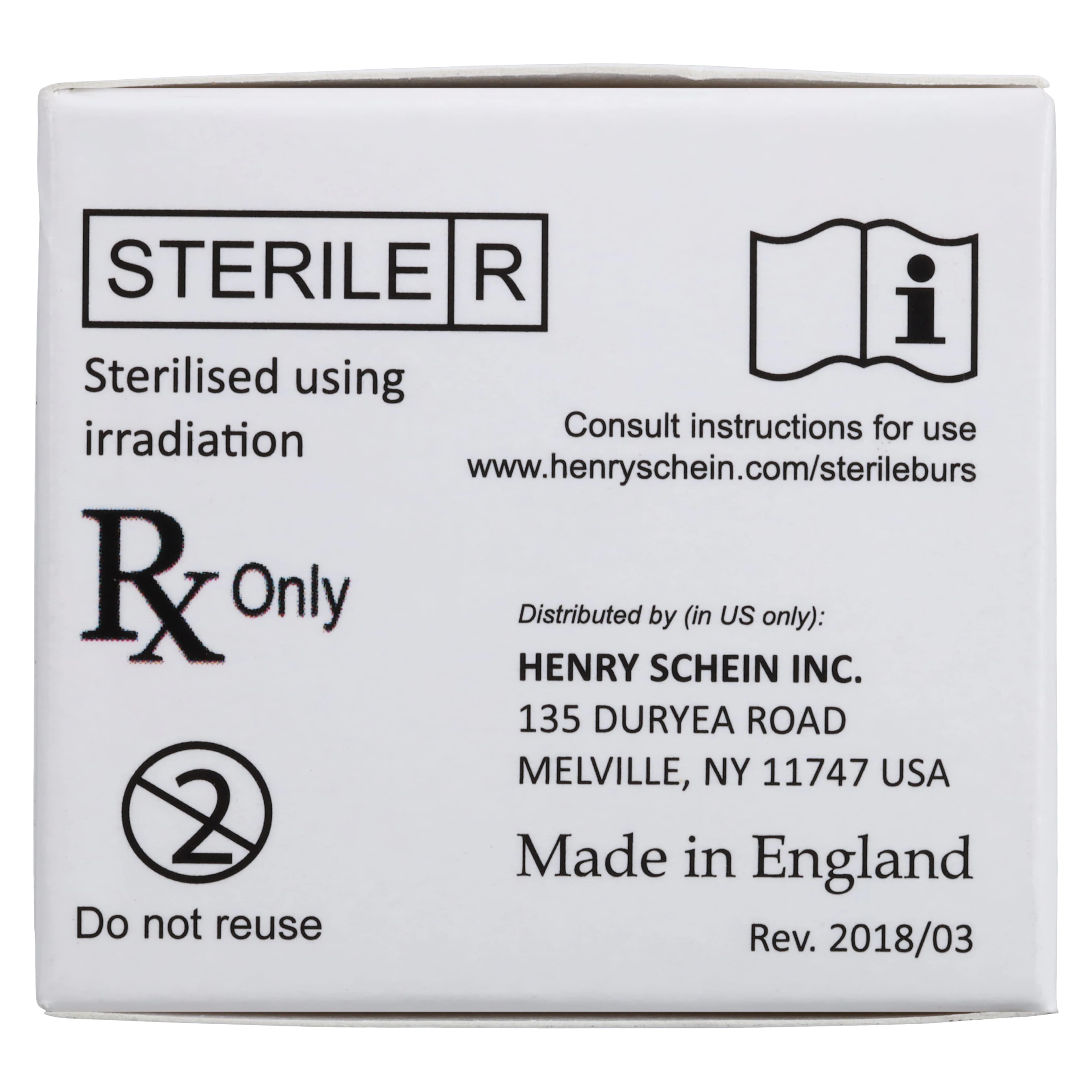 HSI Carbide Bur Surgical Sterile, Taper Fissure Cross Cut, Friction Grip, Surgical Length 702, 25/Roll thumbnail 5
