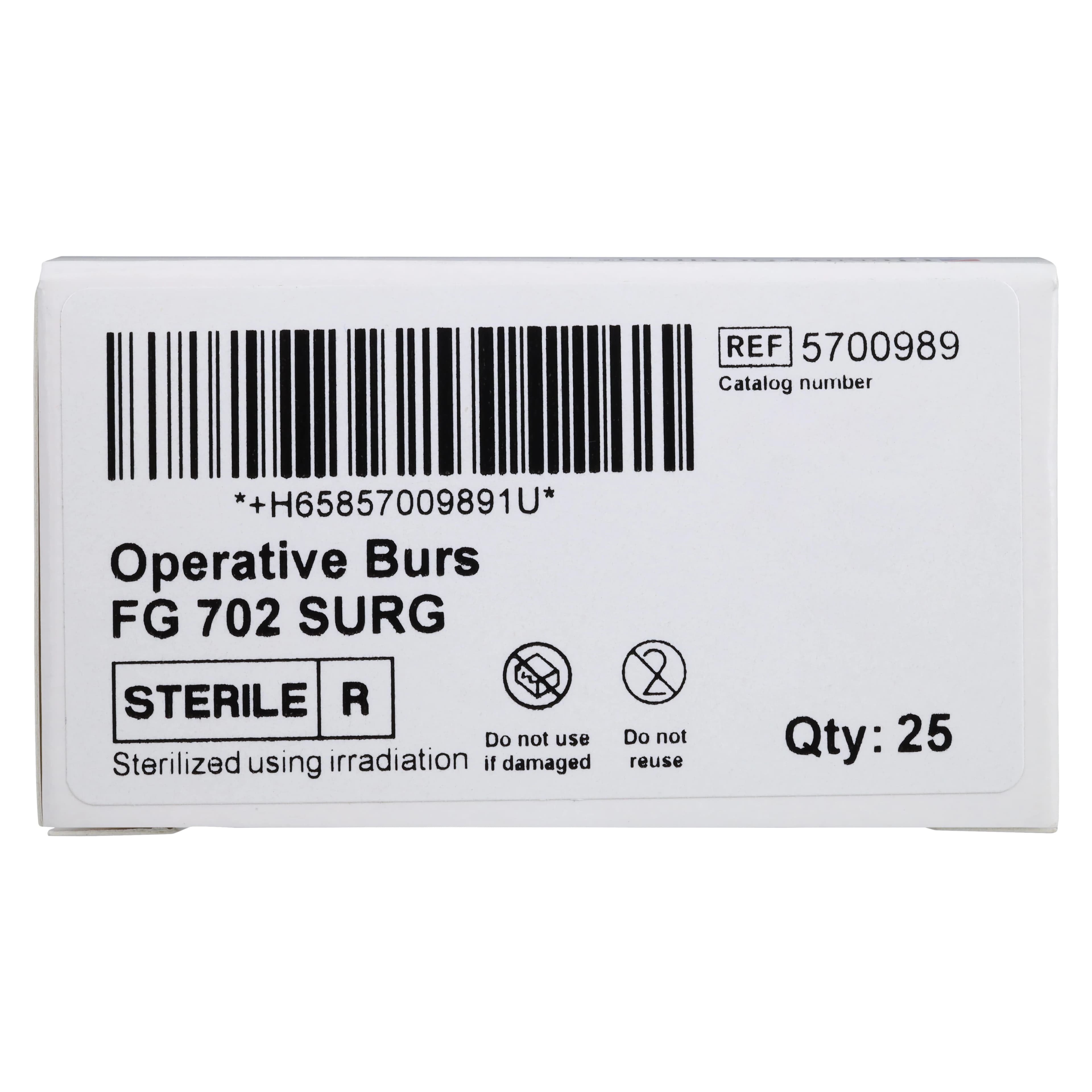 HSI Carbide Bur Surgical Sterile, Taper Fissure Cross Cut, Friction Grip, Surgical Length 702, 25/Roll thumbnail 6