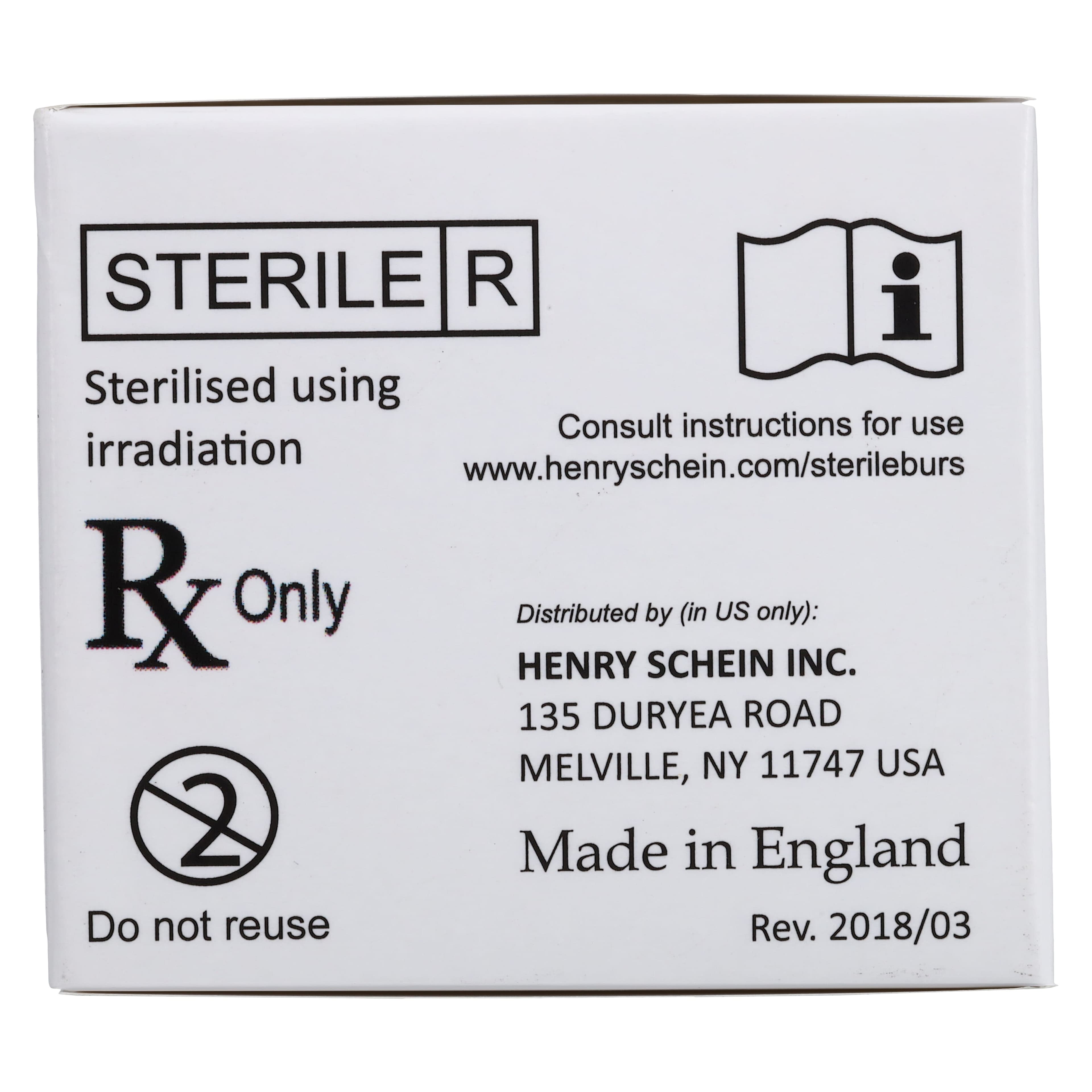 Carbide Bur Surgical Sterile, Round, Right Angle, Operative, Surgical Length, 25/Roll thumbnail 6