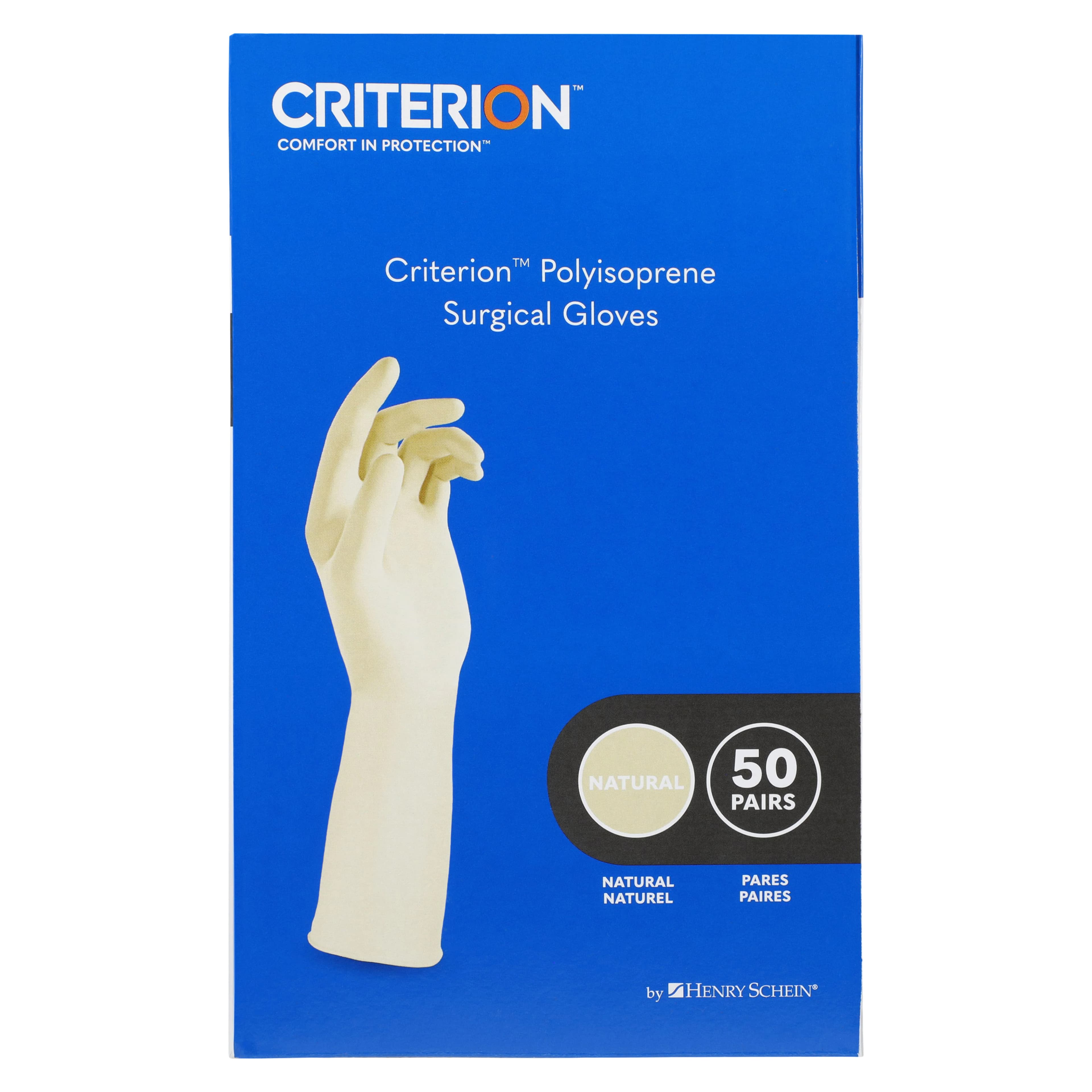 Criterion Polyisoprene Surgical Gloves, Sterile, Powder-Free, Size 7, Natural, 50 Pairs/Box thumbnail 5
