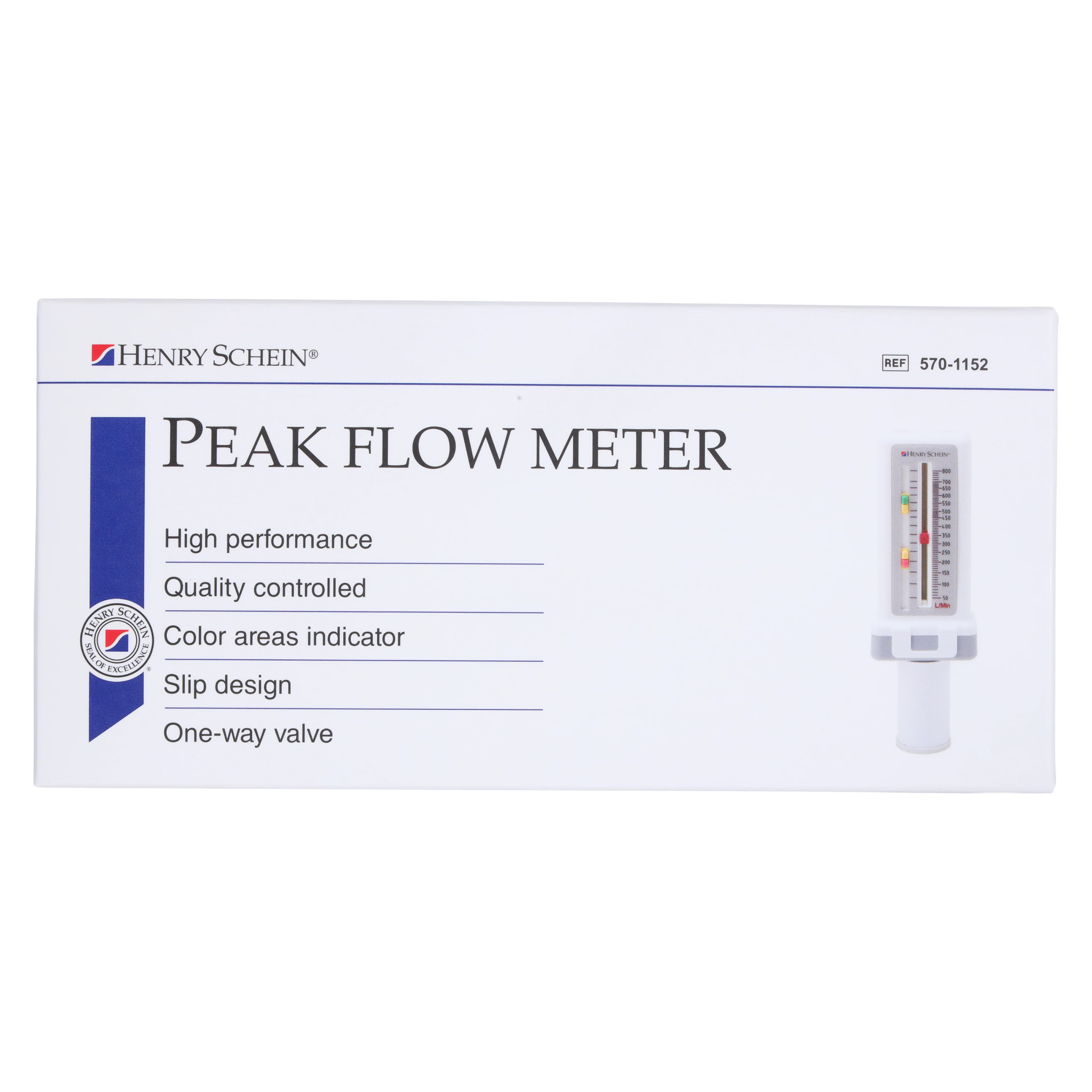 Full Range Peak Flow Meter, Handheld, White, Oral, Each thumbnail 4