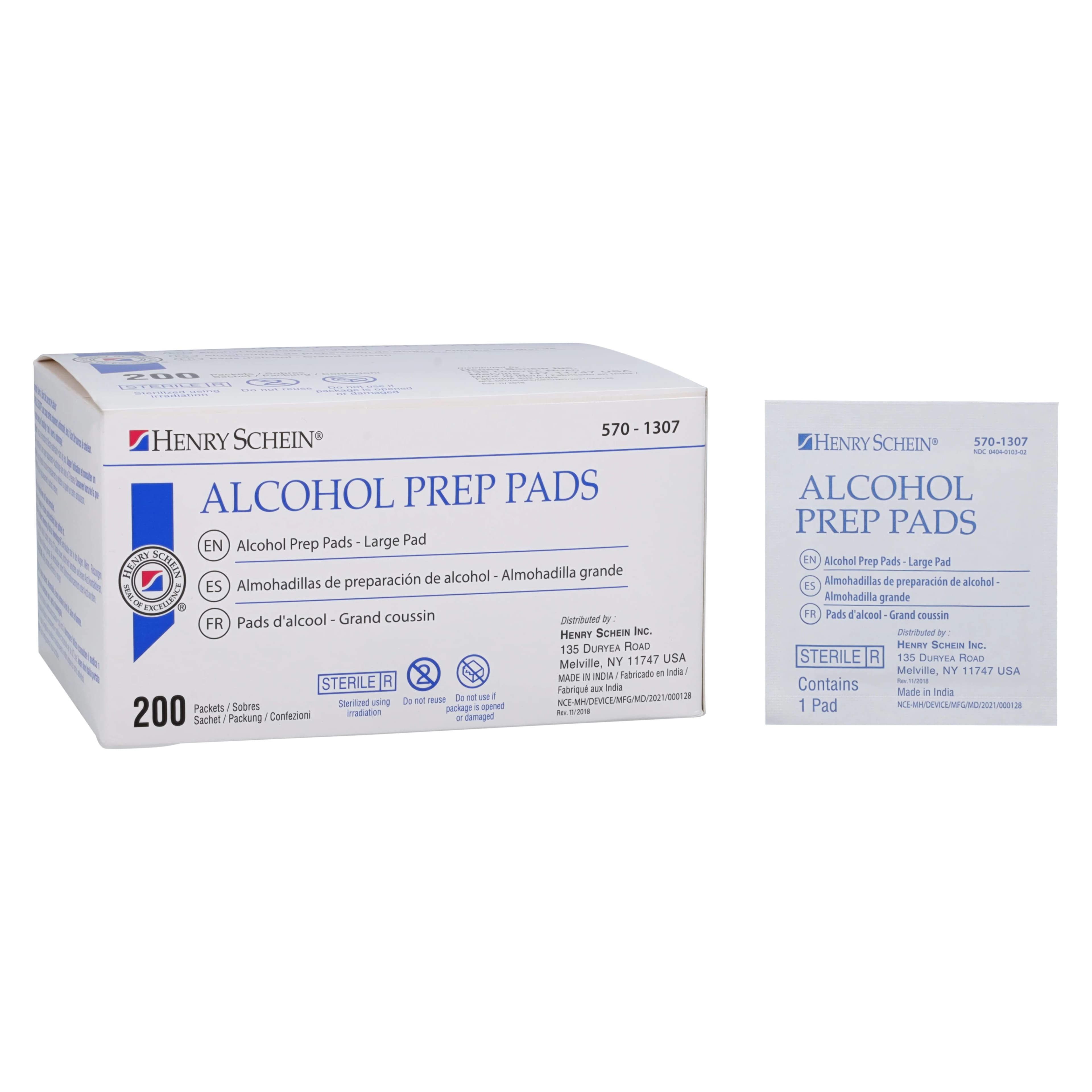 Alcohol Prep Pads, 70% Isopropyl Alcohol, Large, Sterile thumbnail 2
