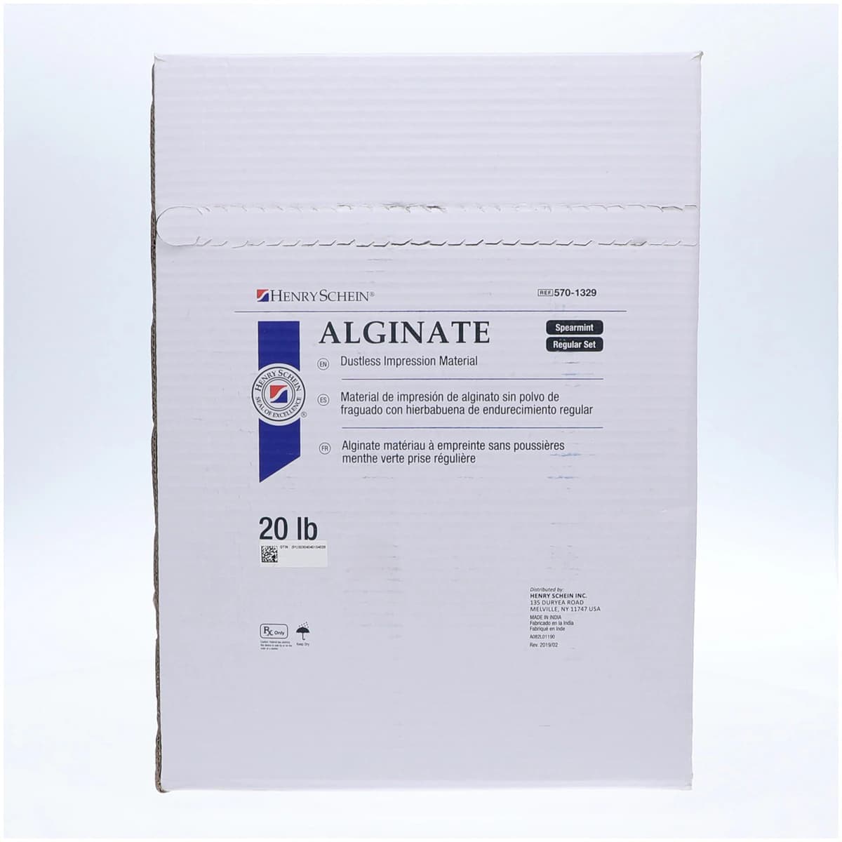 Henry Schein Alginate Dustless Impression Material, Spearmint, Regular Body, Regular Set, 20 Lb Refill Package thumbnail 2