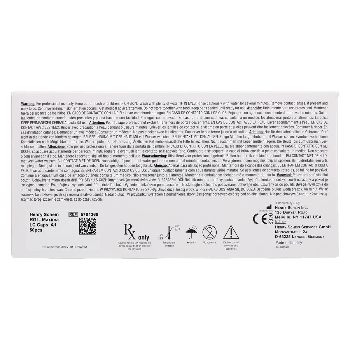 Maxima RGI Light-Cured Glass Ionomer Restorative, Application Capsule, Shade A1, 0.17 mL, 50/Pkg thumbnail 2