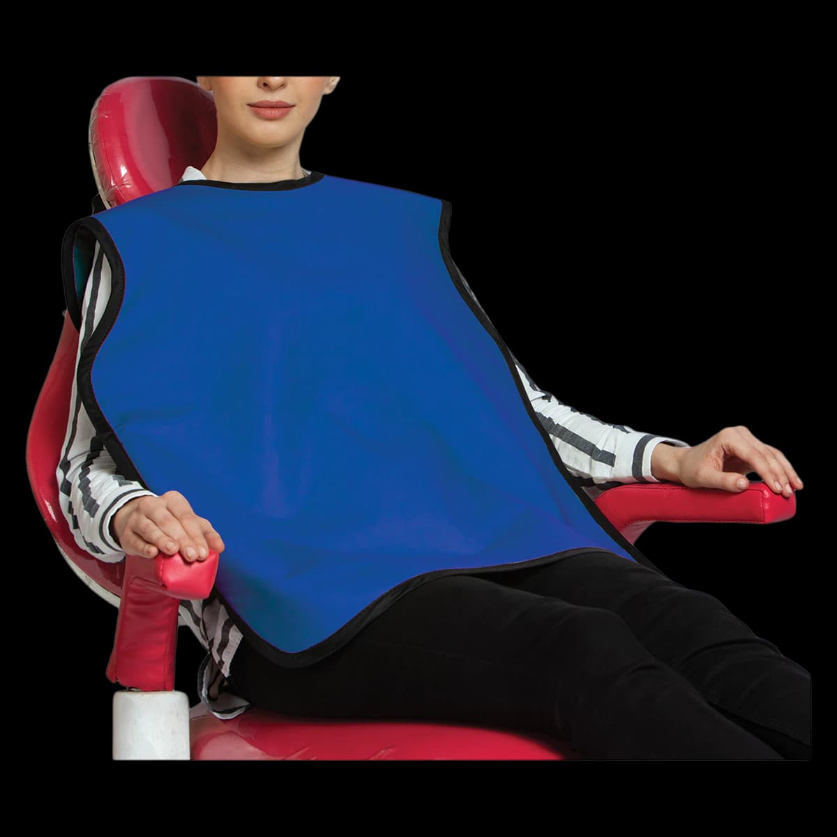 Maxi-Gard Adult X-Ray Apron Without Collar, 0.3 mm Lead Equivalent, Blue, Each - Maxi-Gard Adult X-Ray Apron Without Collar - Image 1