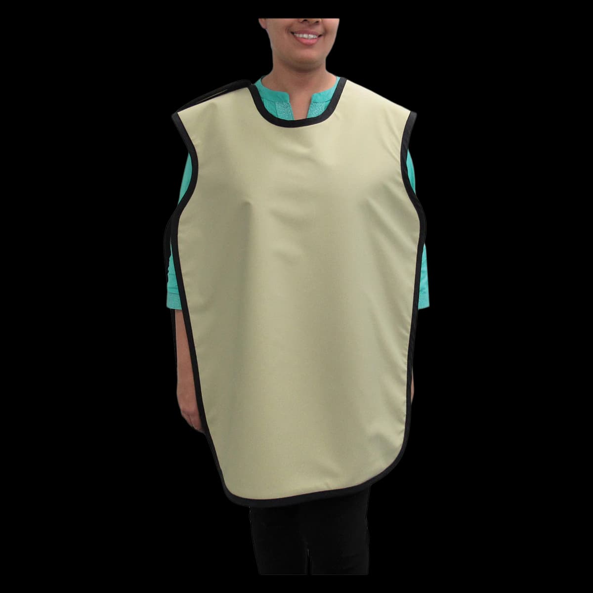 Maxi-Gard Panoramic X-Ray Apron, Adult, Beige, Without Collar, 0.3 mm Lead Equivalent, 22 in x 27 in - Maxi-Gard Panoramic X-Ray Apron - Image 1